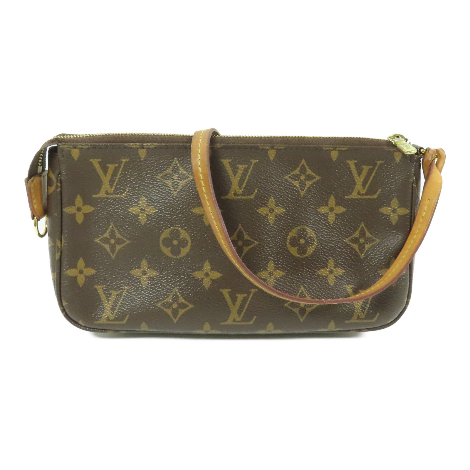LOUIS VUITTON Monogram Pochette Accessoires金扣手挽袋