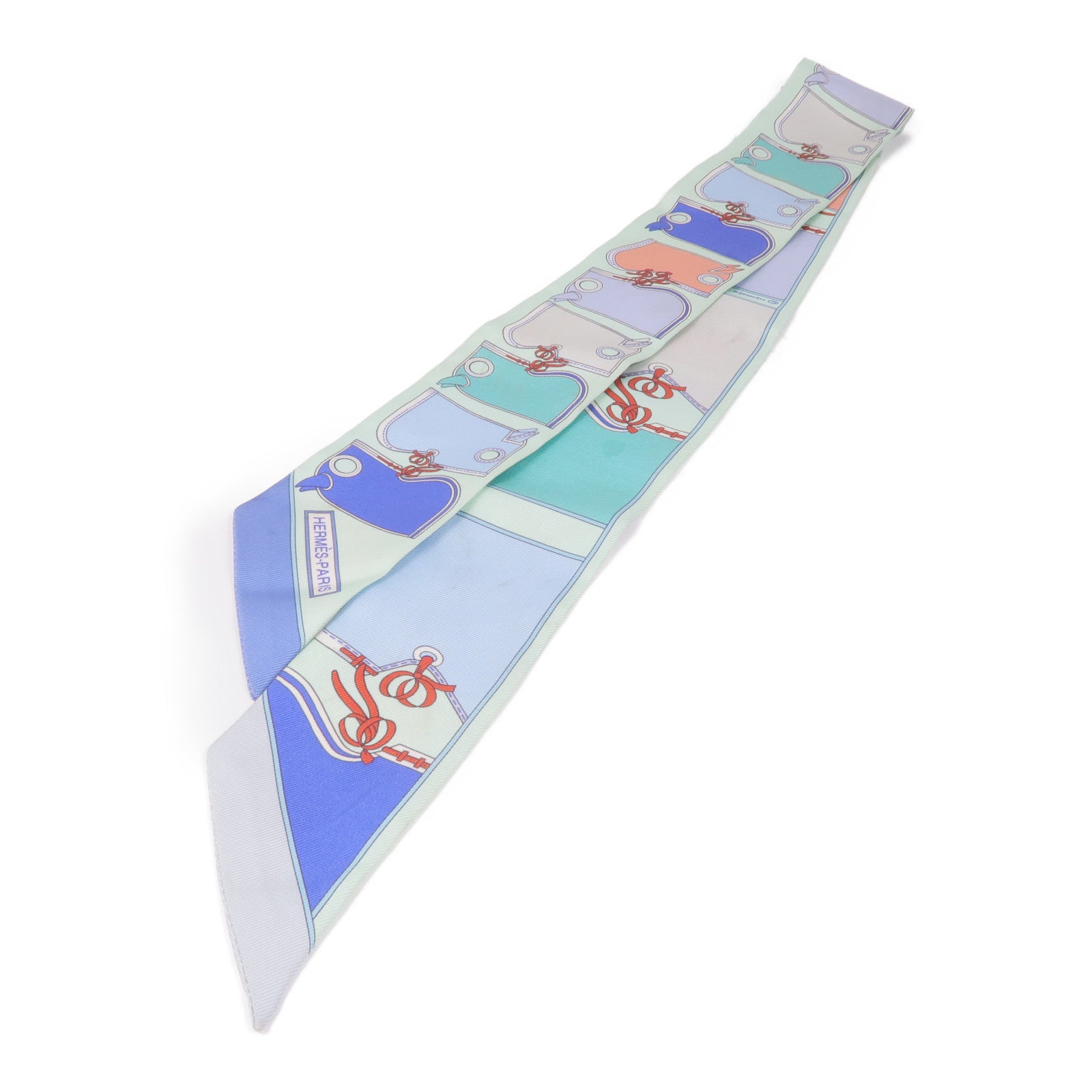 HERMES 絲質Twilly絲巾