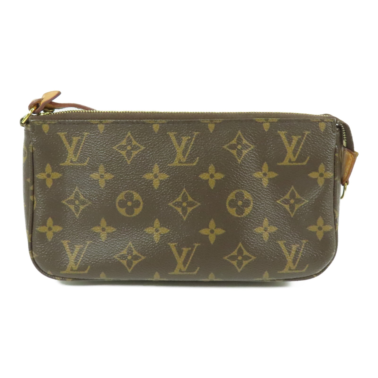 LOUIS VUITTON Monogram Pochette Accessoires金扣手挽袋