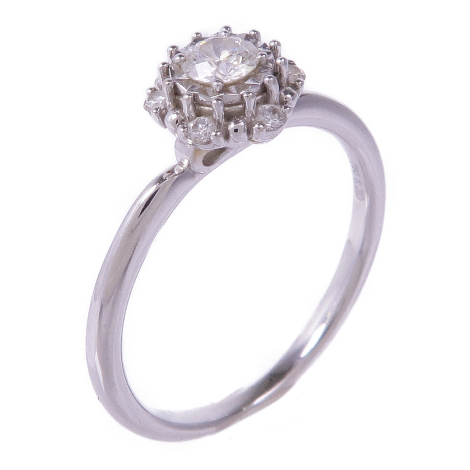 JEWELRY 【激減優惠】18K白金Diamond Ring鑽石戒指US#5.25