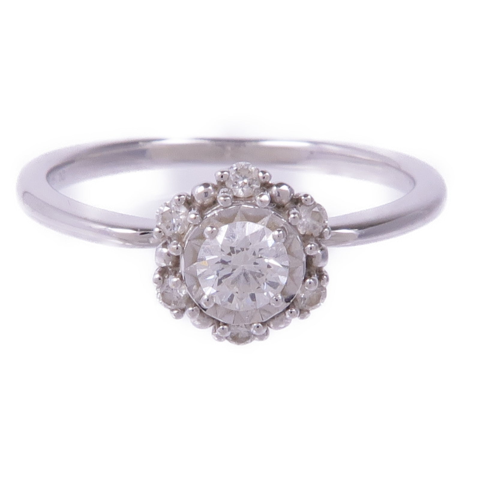 JEWELRY 【激減優惠】18K白金Diamond Ring鑽石戒指US#5.25