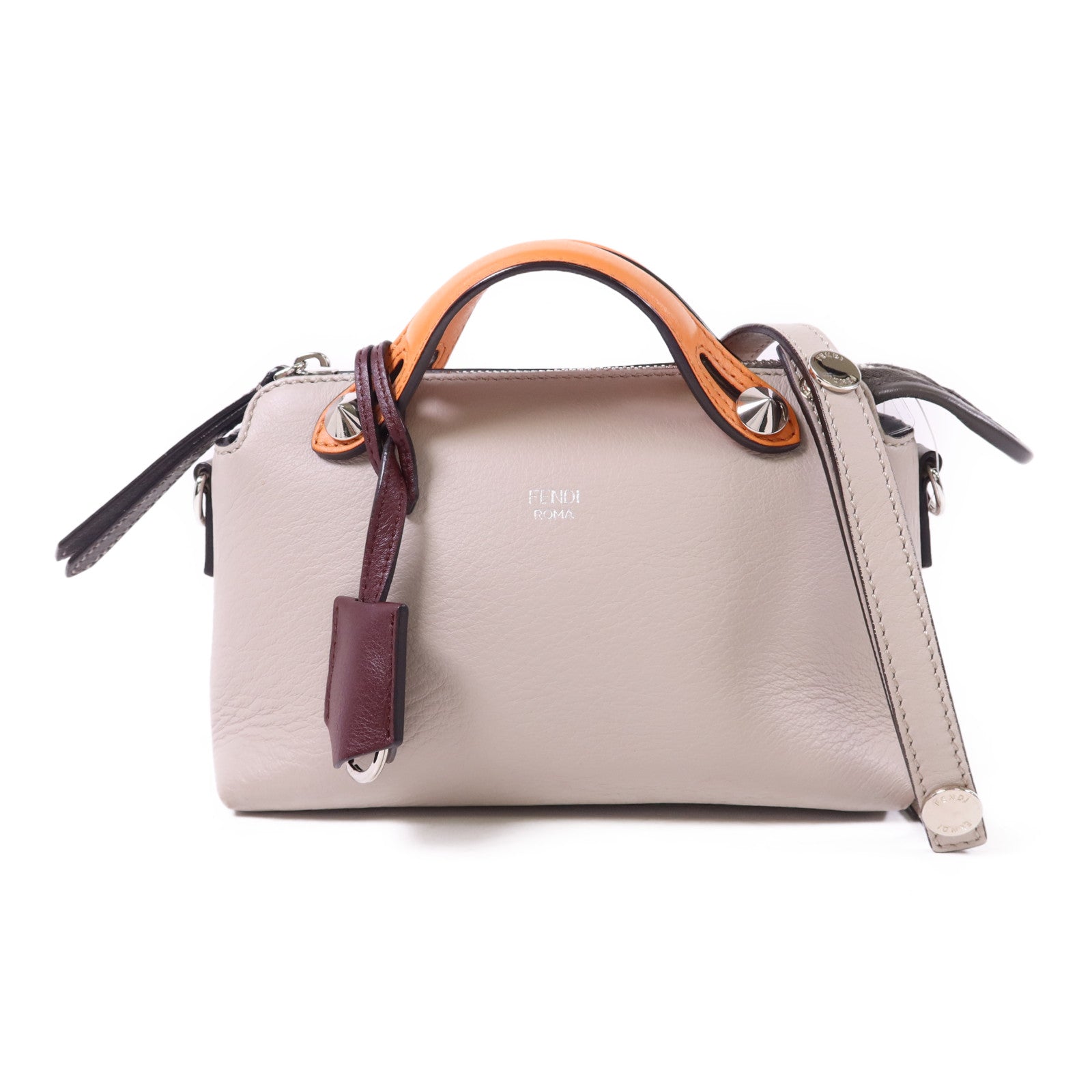 FENDI 牛皮皮革By The Way Mini銀扣手挽肩背兩用袋