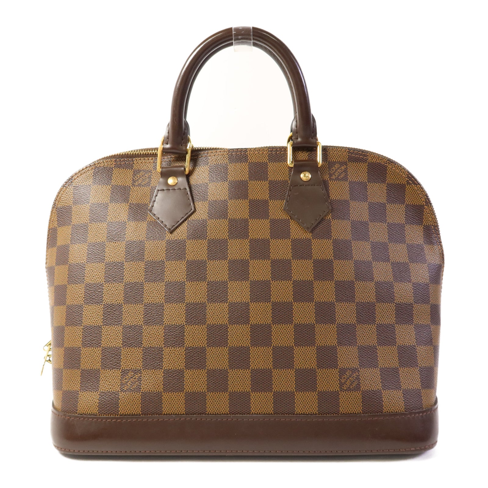 LOUIS VUITTON Damier Alma金扣手挽袋