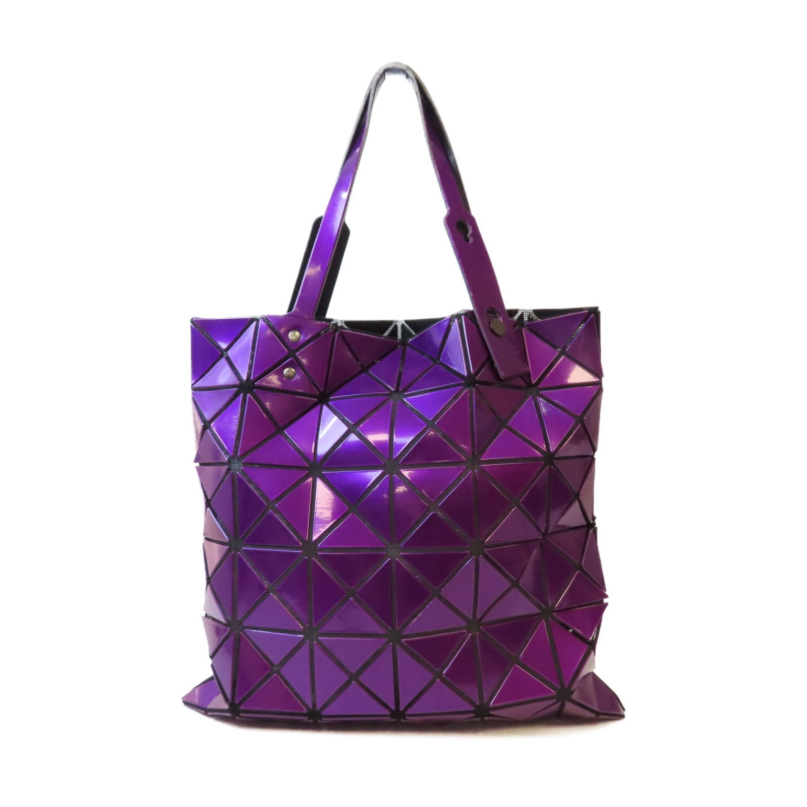 ISSEY MIYAKE PVC Bao Bao Shoulder Bag銀扣肩背袋紫色– Brand Off
