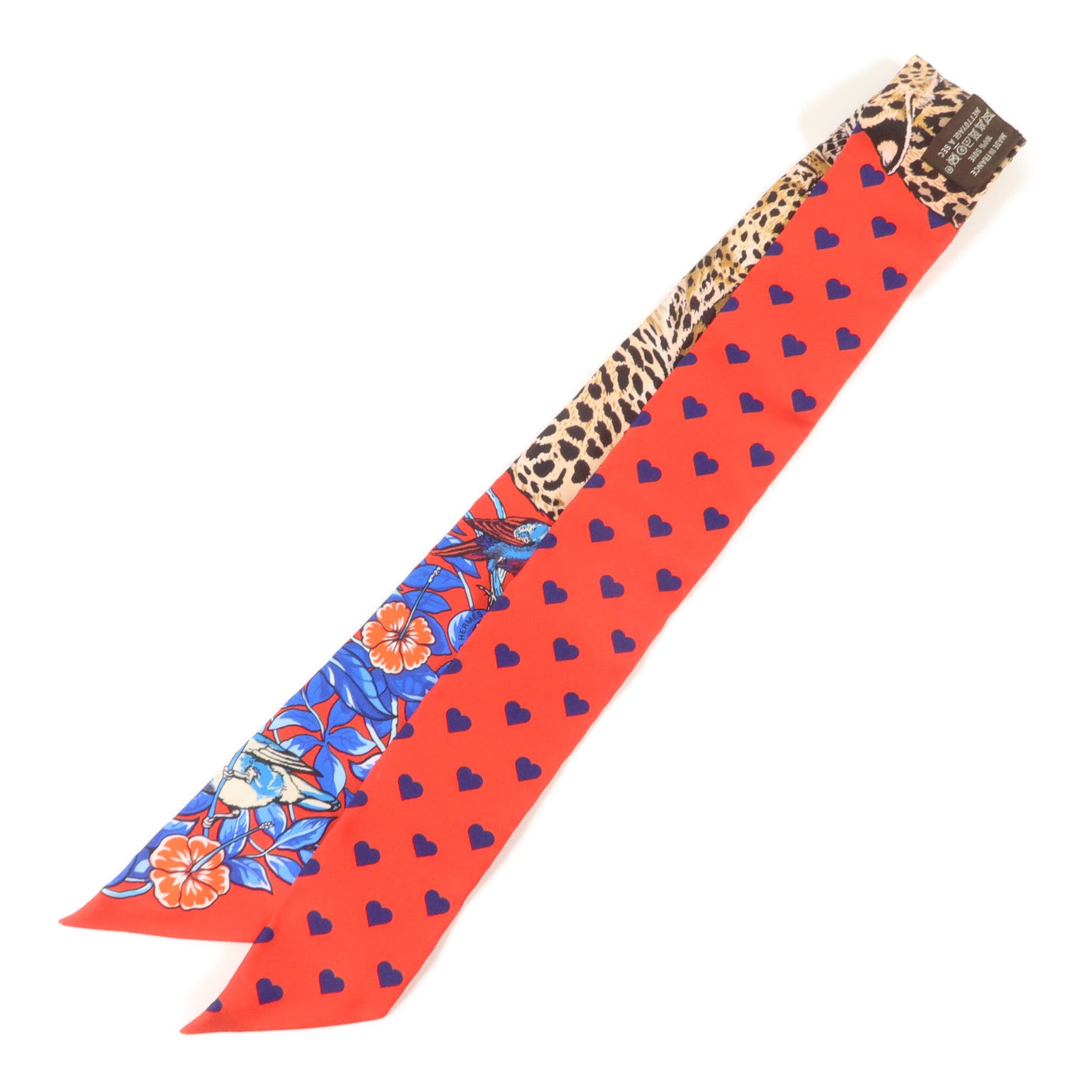 HERMES 絲質Jungle Love Love Twilly絲巾
