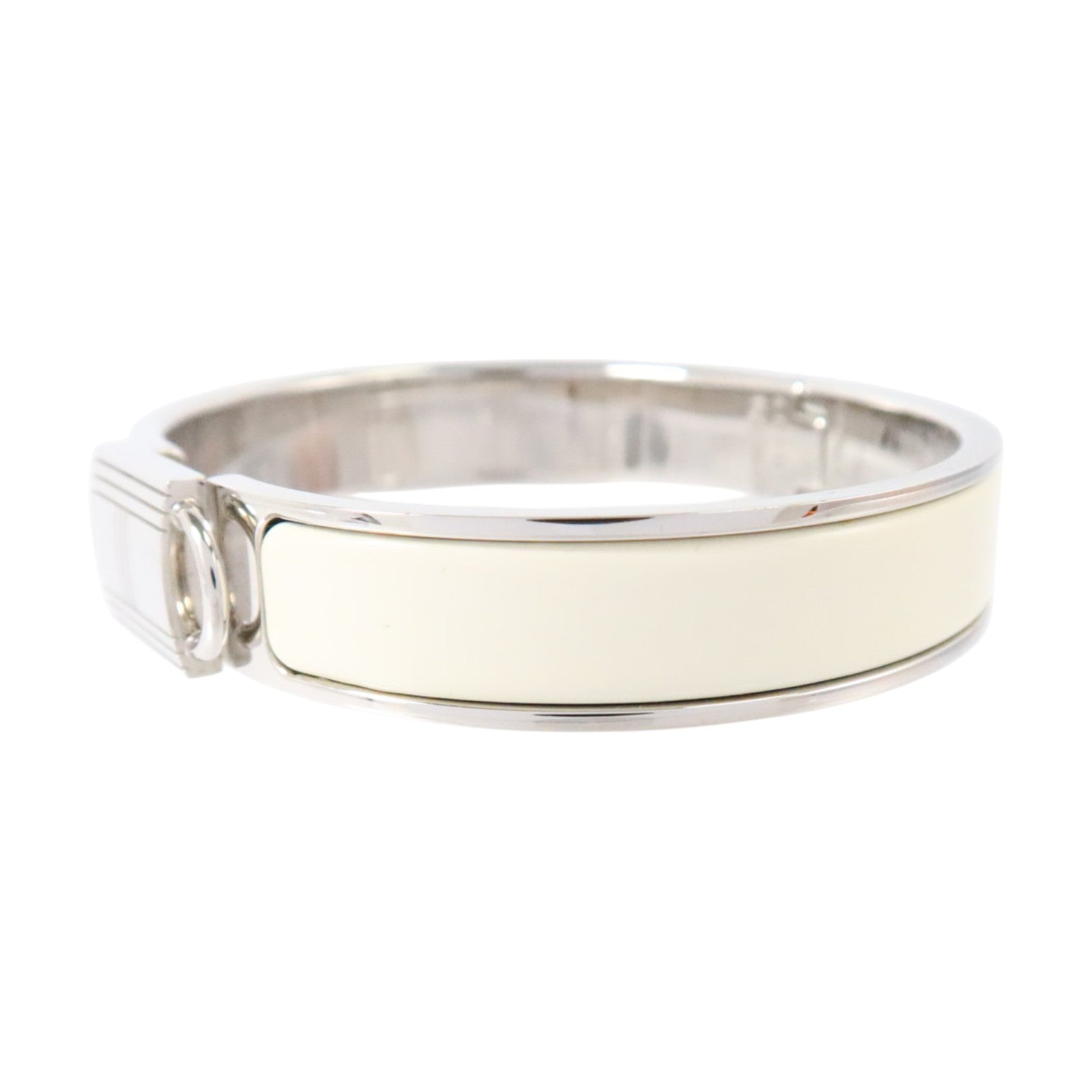 HERMES 金屬/琺瑯Clic Cadenas Bracelet銀扣手鏈