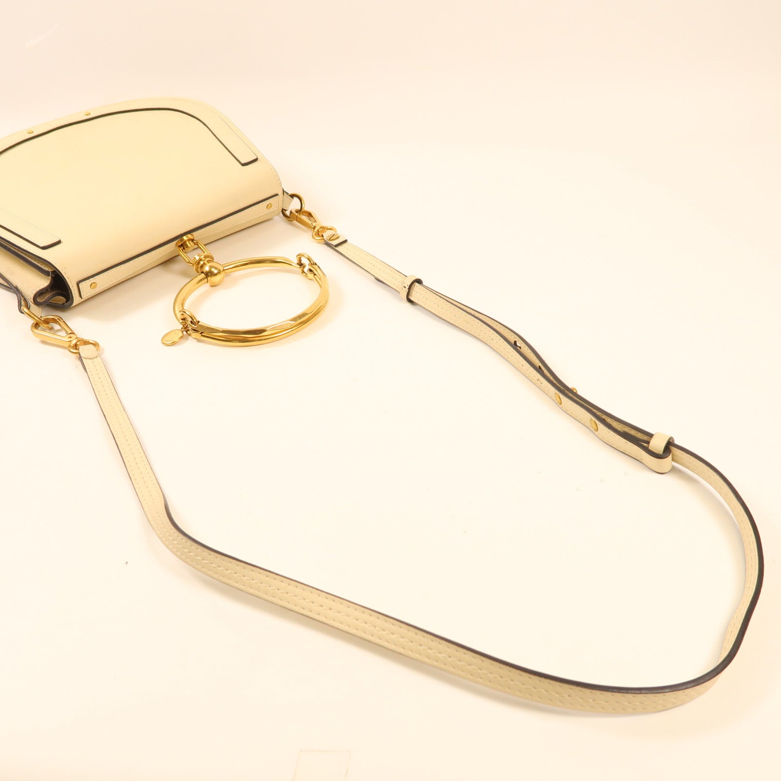 Chloe 牛皮皮革Nile Bag金扣手挽肩背兩用袋