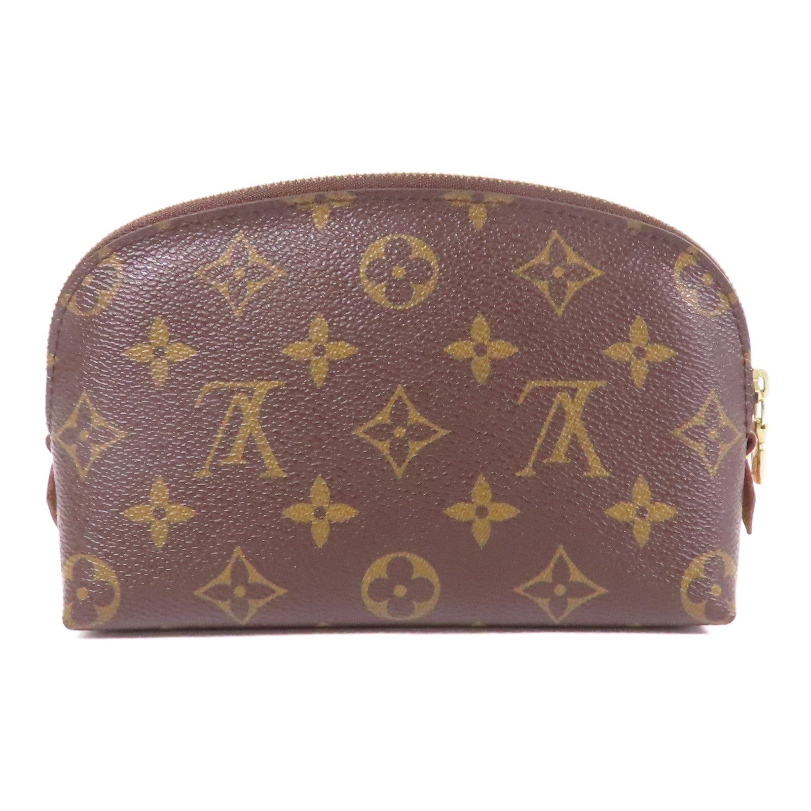 LOUIS VUITTON Monogram Cosmetic Pouch PM手拿包棕色