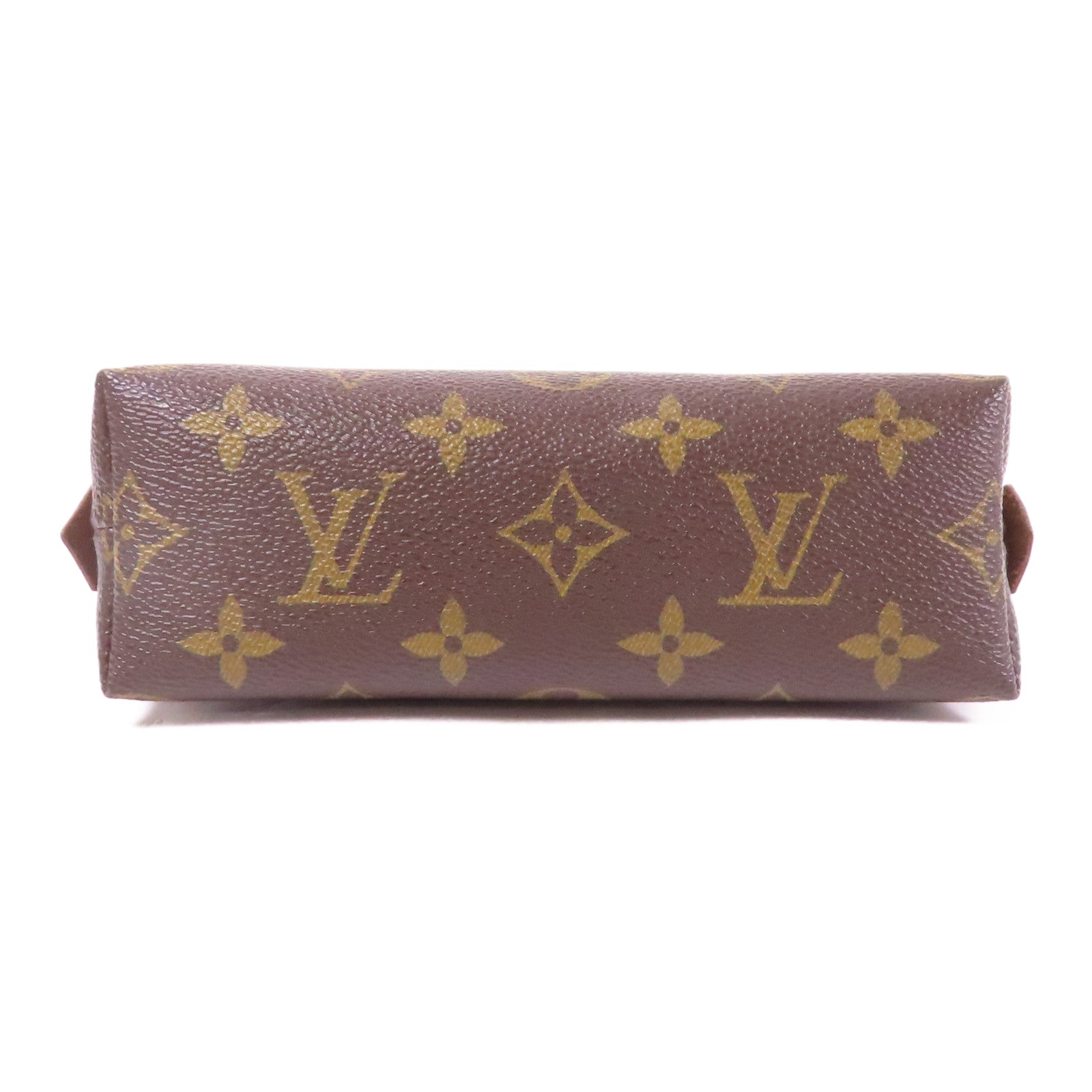LOUIS VUITTON LV Cosmetic Pouch PM M47515 Monogram Brown
