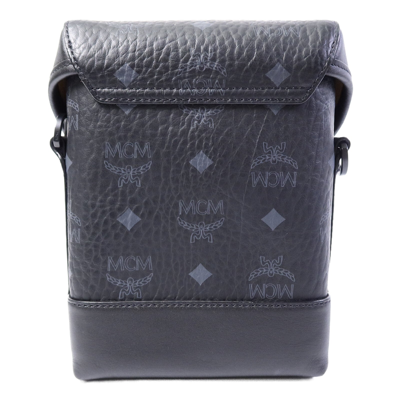 MCM 塗層帆布/牛皮皮革Aren N/S Crossbody Bag肩背袋