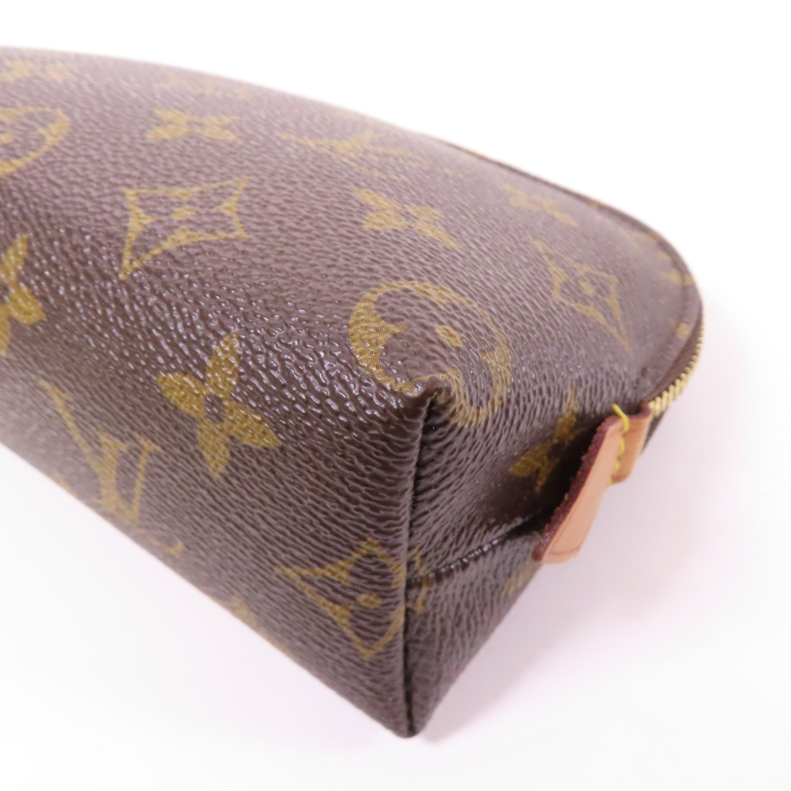 LOUIS VUITTON LV Cosmetic Pouch PM M47515 Monogram Brown