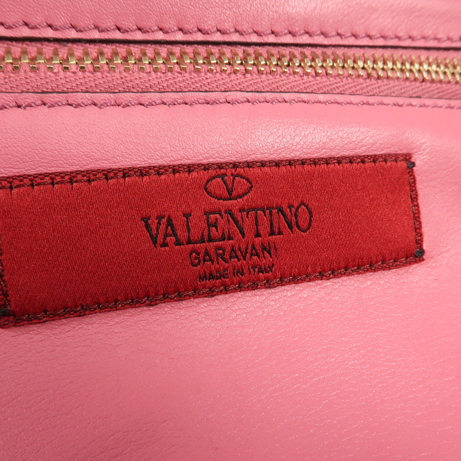 Valentino 牛皮皮革Rockstud金扣手挽肩背兩用袋