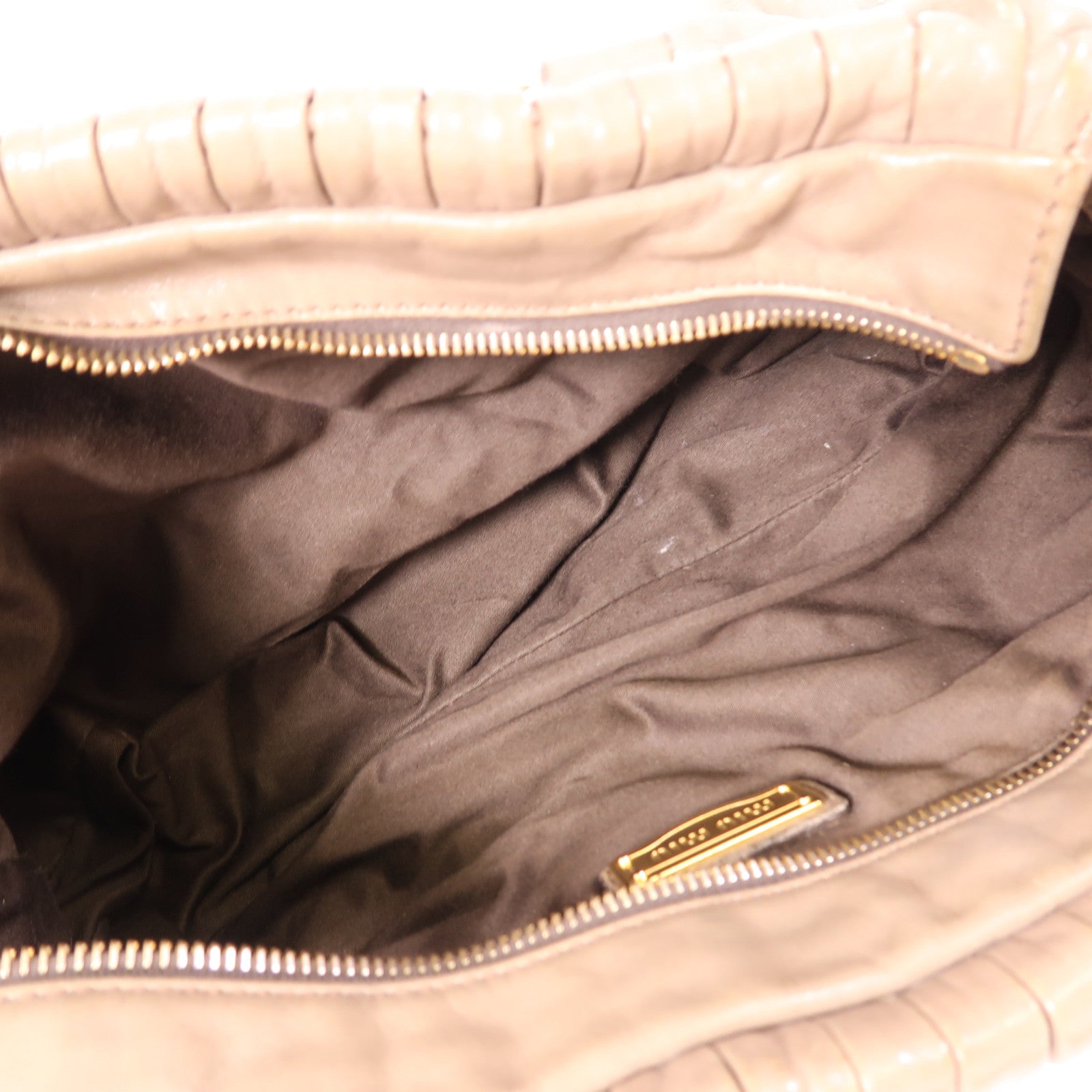 Miu Miu 牛皮皮革2 Way Shoulder金扣手挽肩背兩用袋