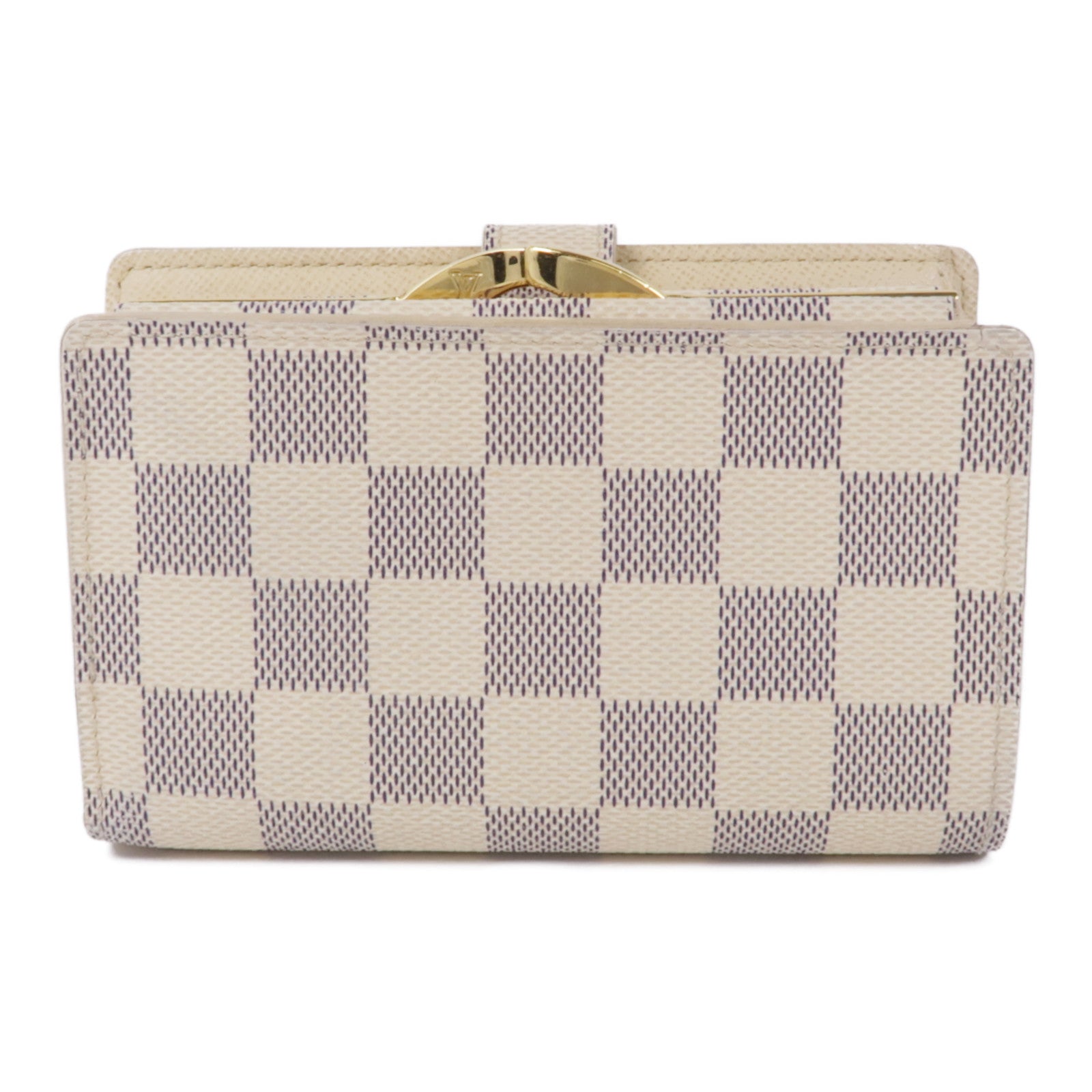 LOUIS VUITTON LV GHW Portefeuille Viennois Wallet N61676 Damier Azur White