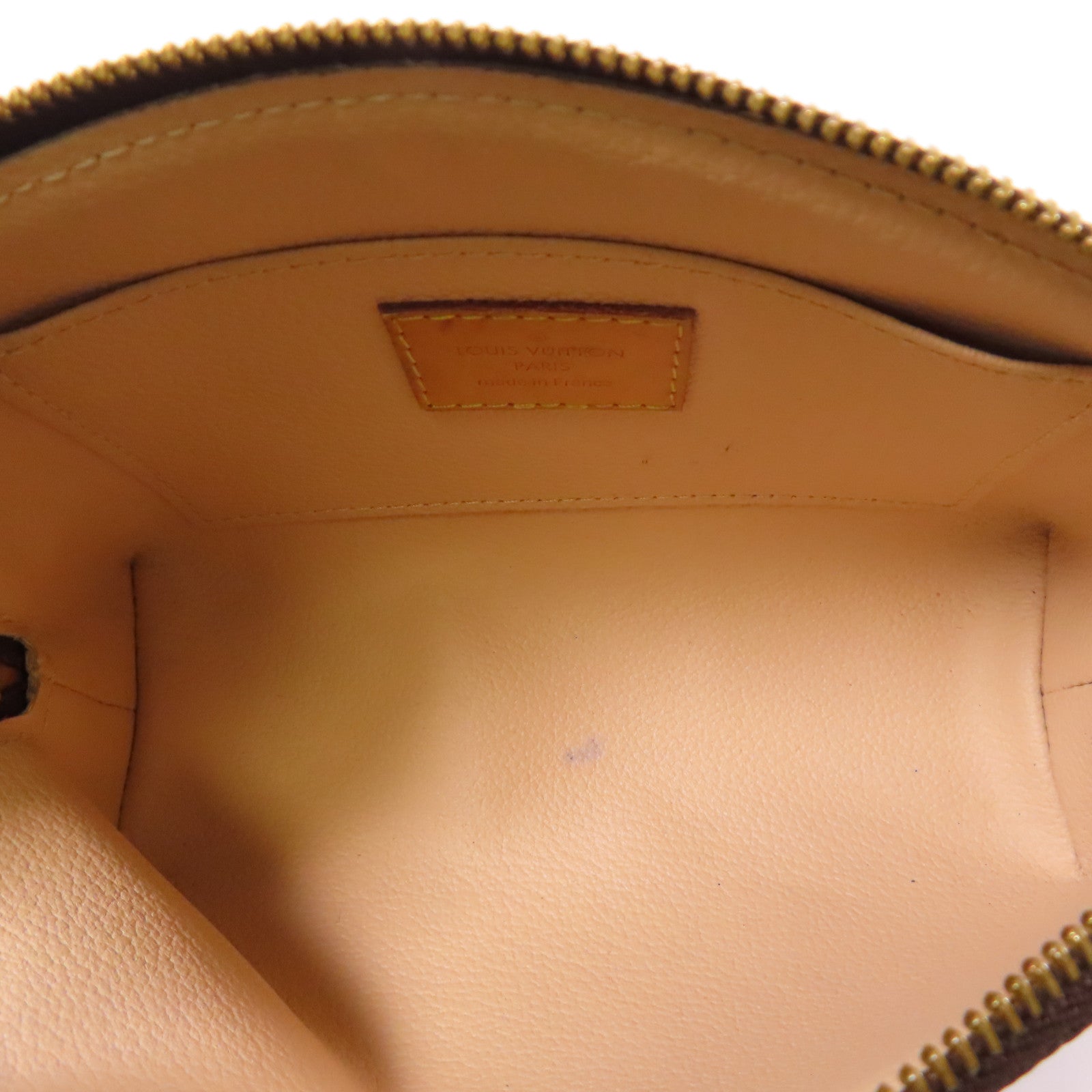 LOUIS VUITTON LV Cosmetic Pouch PM M47515 Monogram Brown