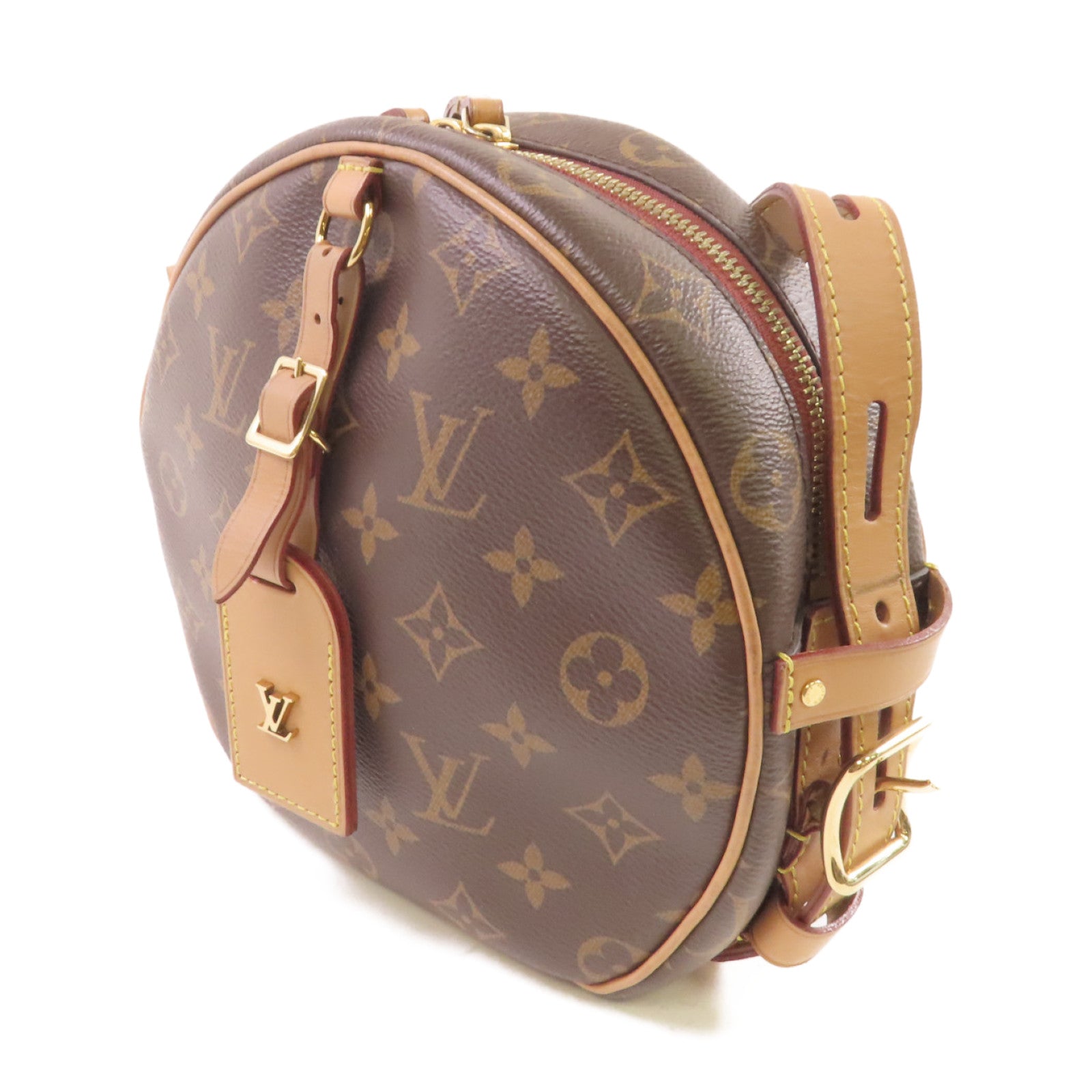 LOUIS VUITTON 【激減優惠】Monogram Boite Chapeau Souple MM Shoulder Bag金扣肩背袋啡色