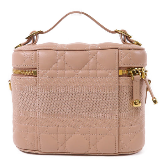 Dior 牛皮皮革Travel Vanity Case金扣手挽肩背兩用袋