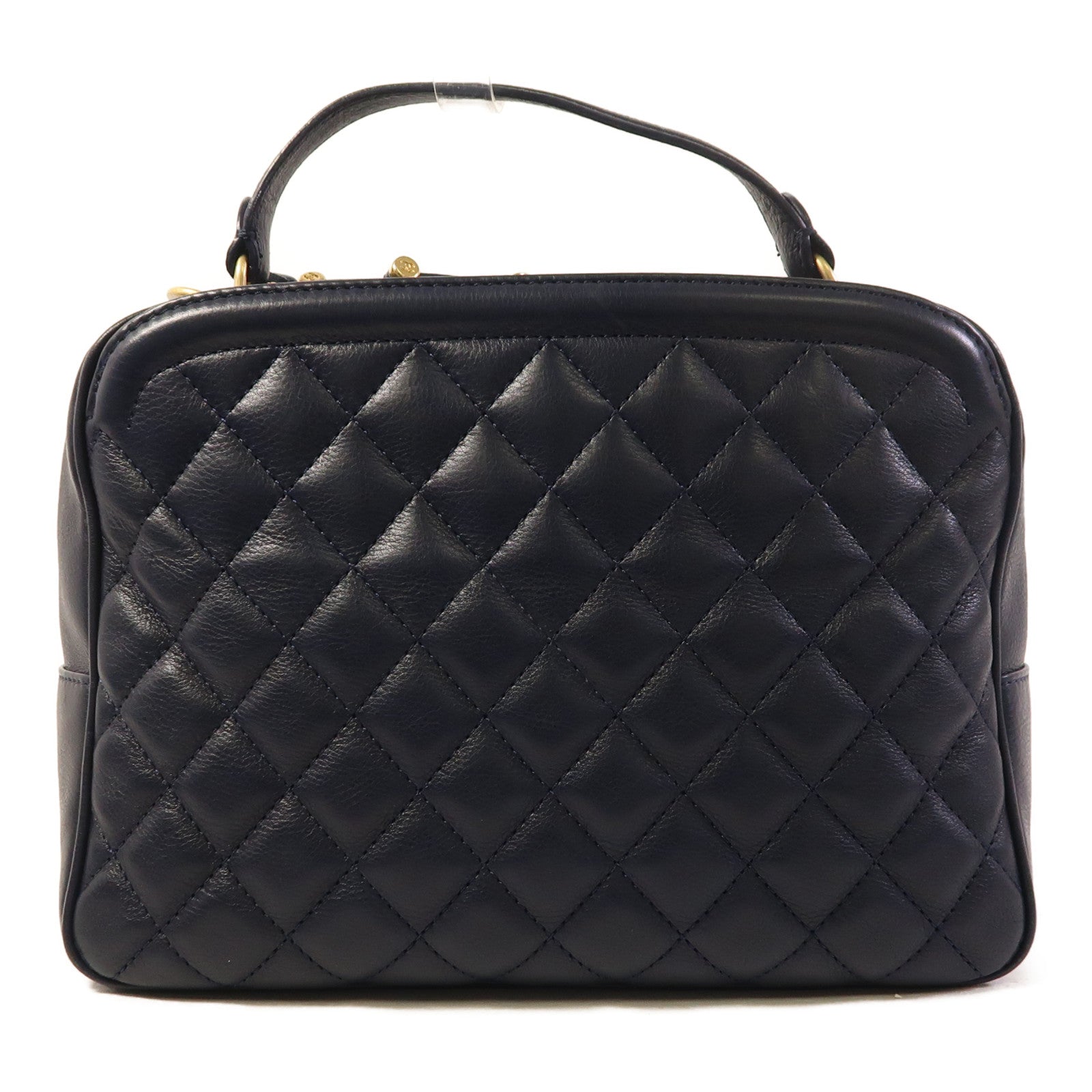 CHANEL 牛皮皮革2 Way Shoulder金扣手挽肩背兩用袋