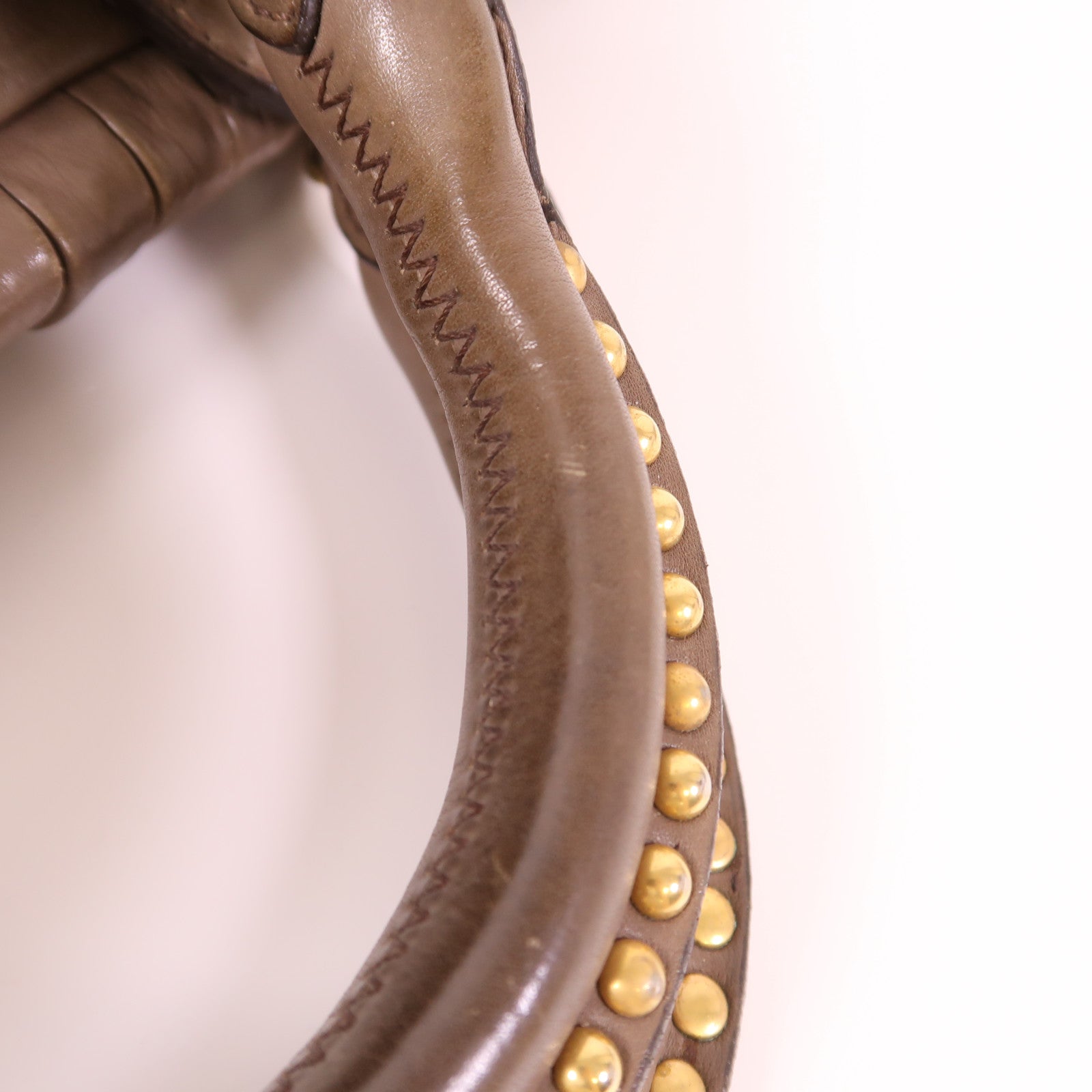 Miu Miu 牛皮皮革2 Way Shoulder金扣手挽肩背兩用袋