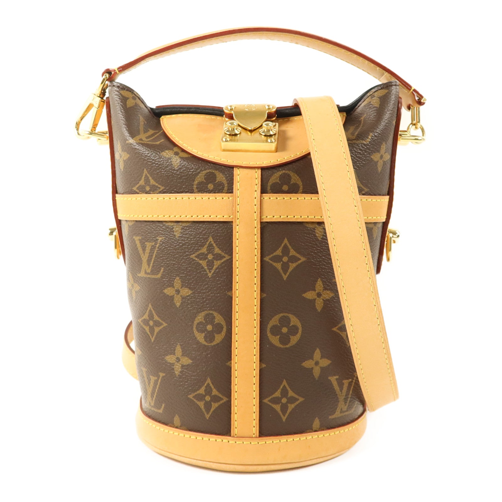 LOUIS VUITTON Monogram Duffle Bag金扣手挽肩背兩用袋