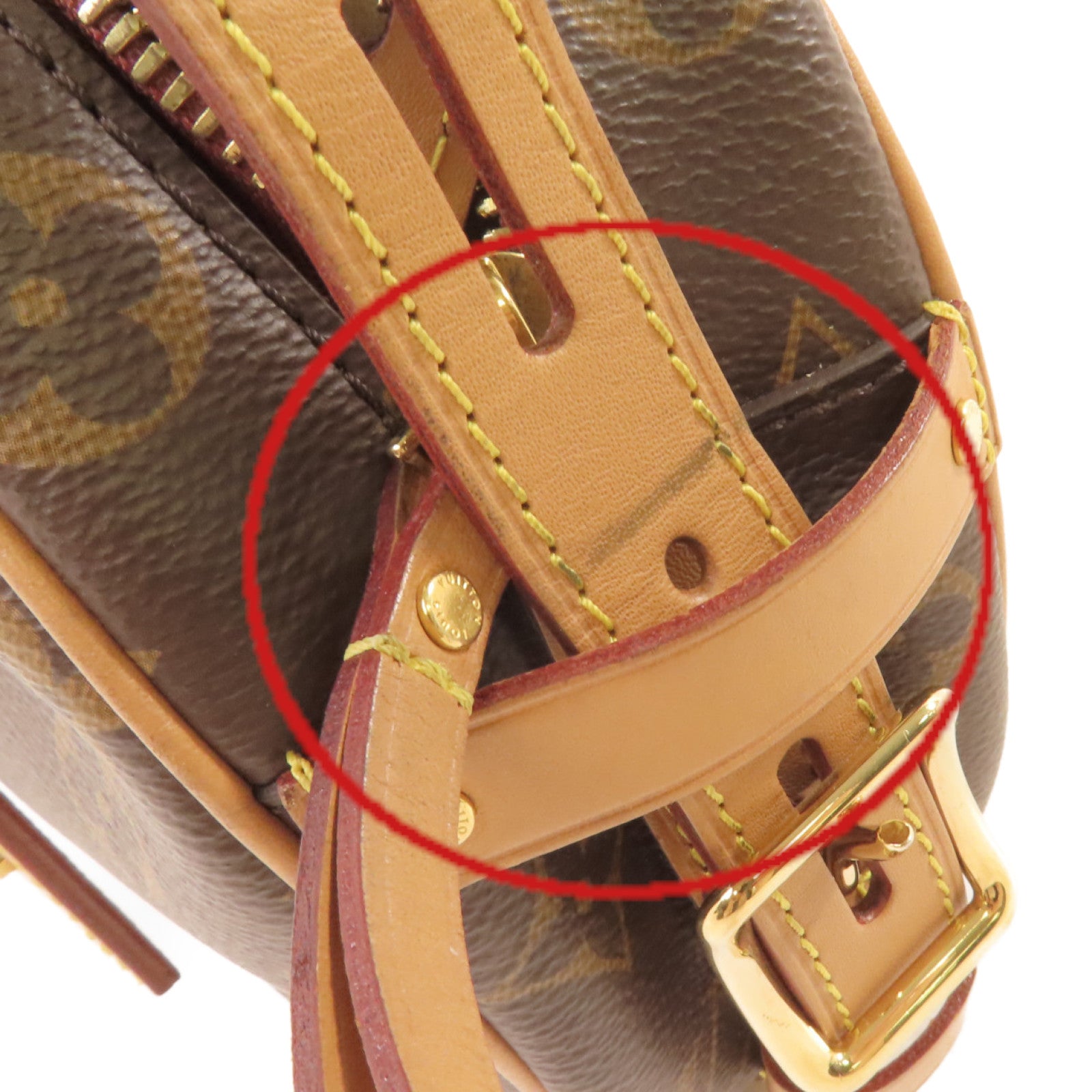 LOUIS VUITTON 【激減優惠】Monogram Boite Chapeau Souple MM Shoulder Bag金扣肩背袋啡色