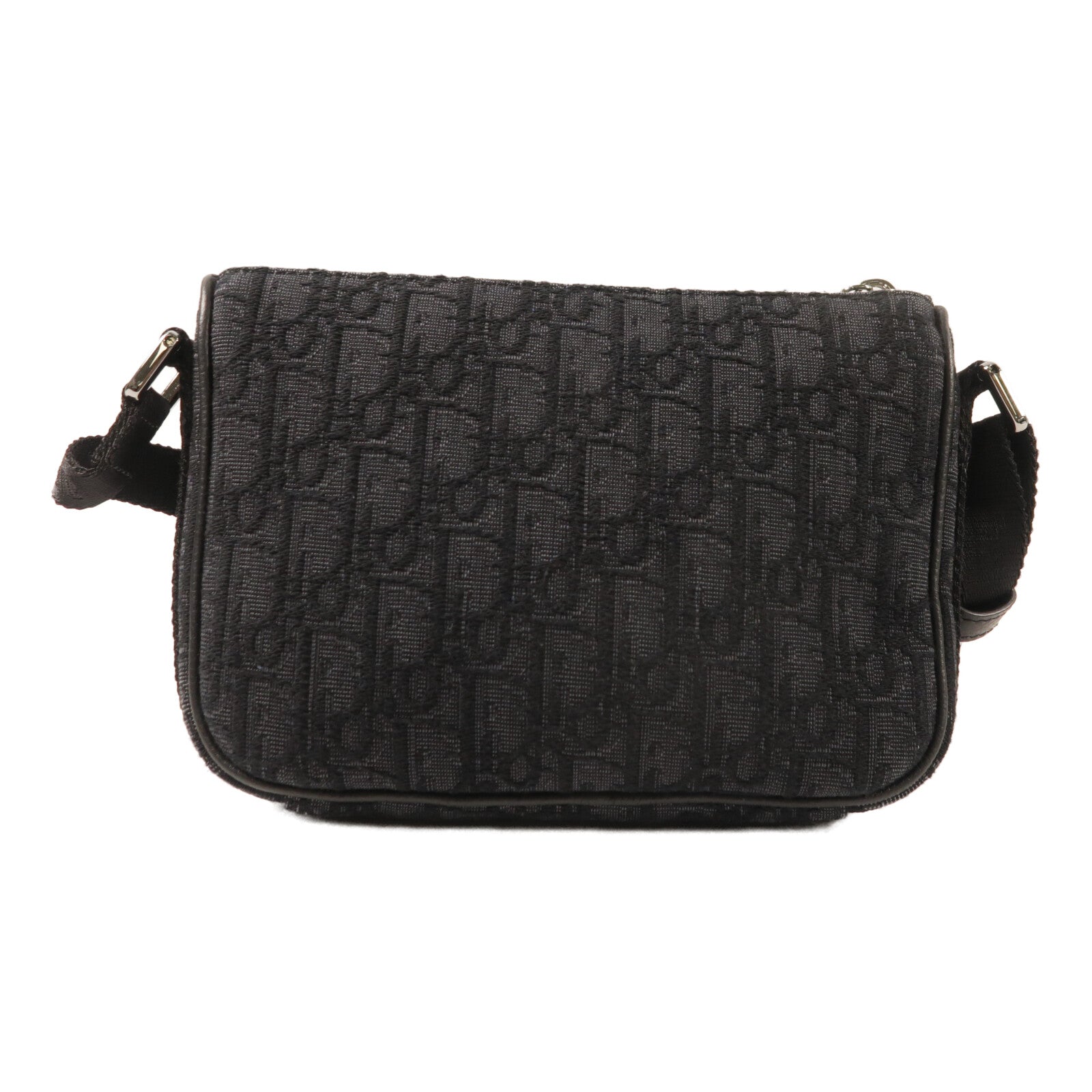 Dior 帆布Mini Dior 8銀扣肩背袋