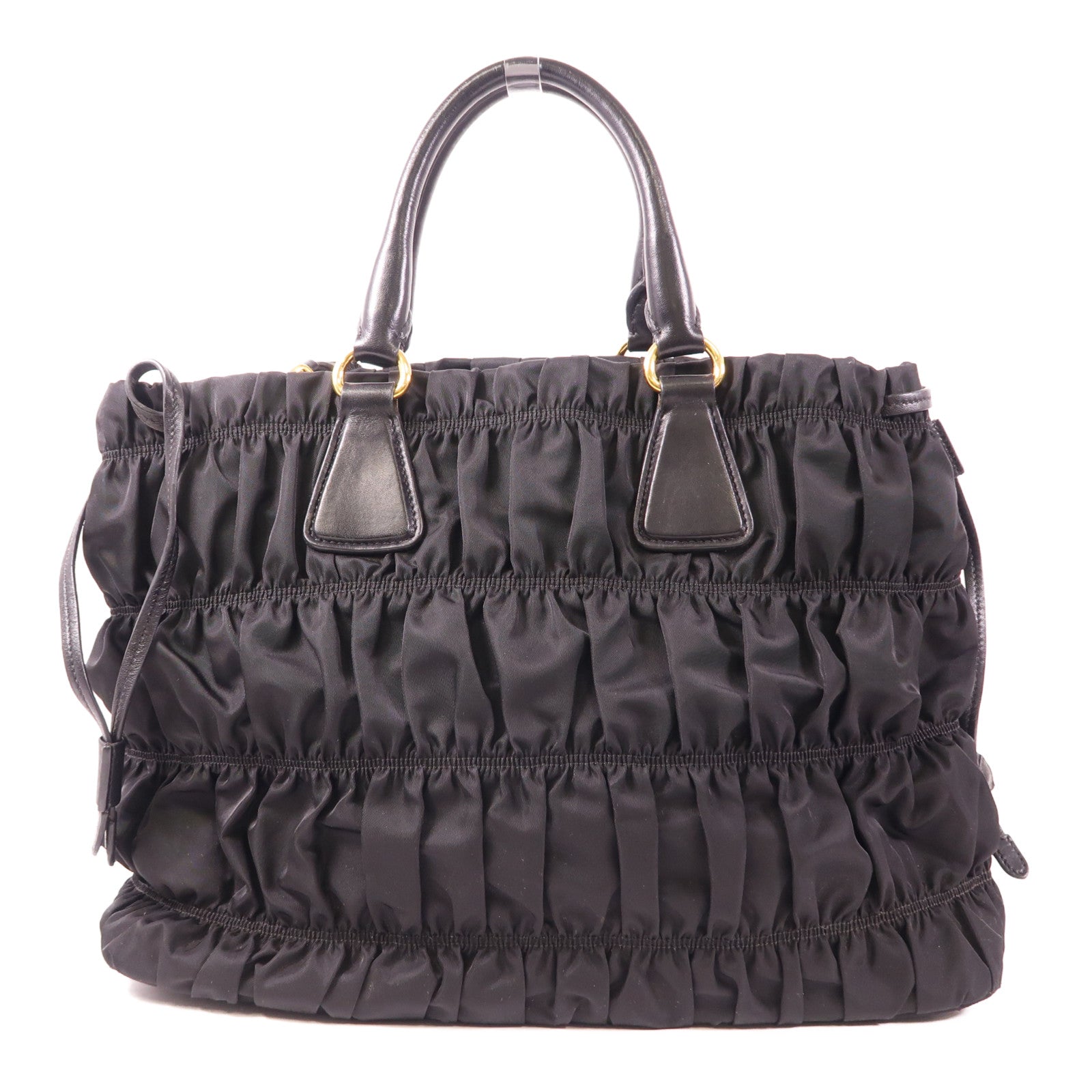 PRADA 尼龍2 Way Shoulder金扣手挽肩背兩用袋