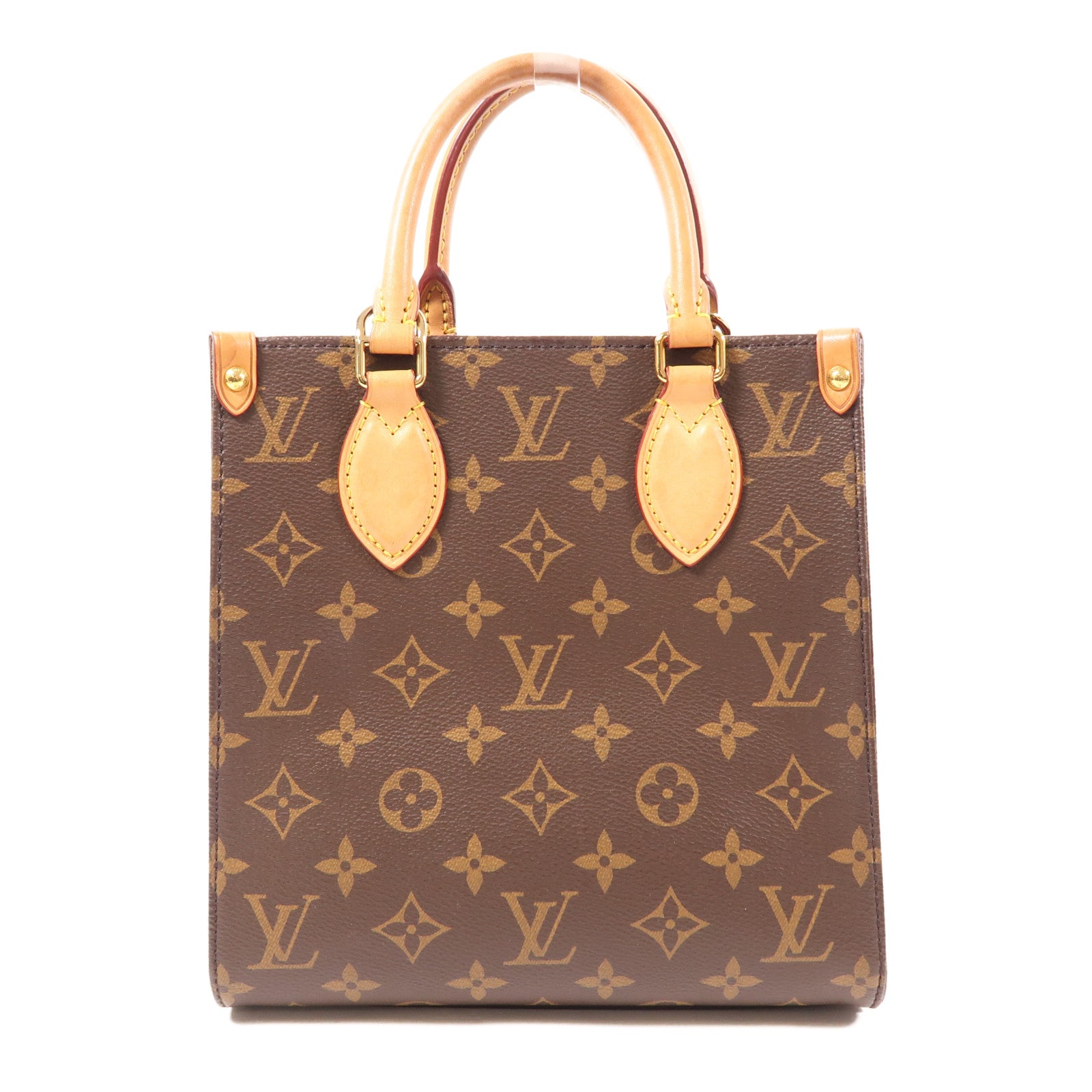 LOUIS VUITTON LV GHW Sac Plat BB 2 Way Shoulder Handbag M45847 Monogram Brown