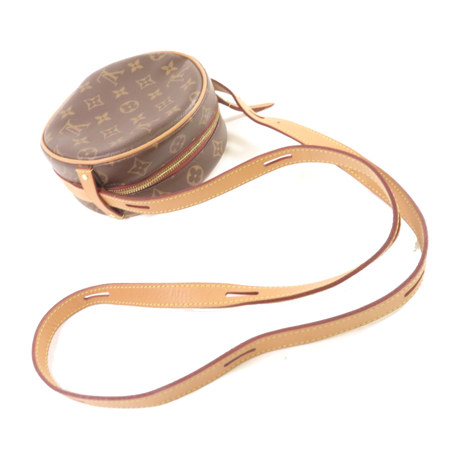 LOUIS VUITTON 【激減優惠】Monogram Boite Chapeau Souple Shoulder Bag金扣肩背袋啡色