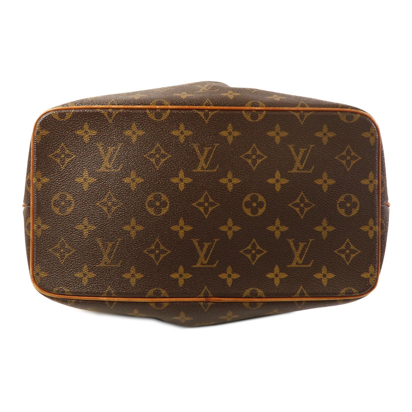LOUIS VUITTON Monogram Palermo PM金扣手挽肩背兩用袋棕色