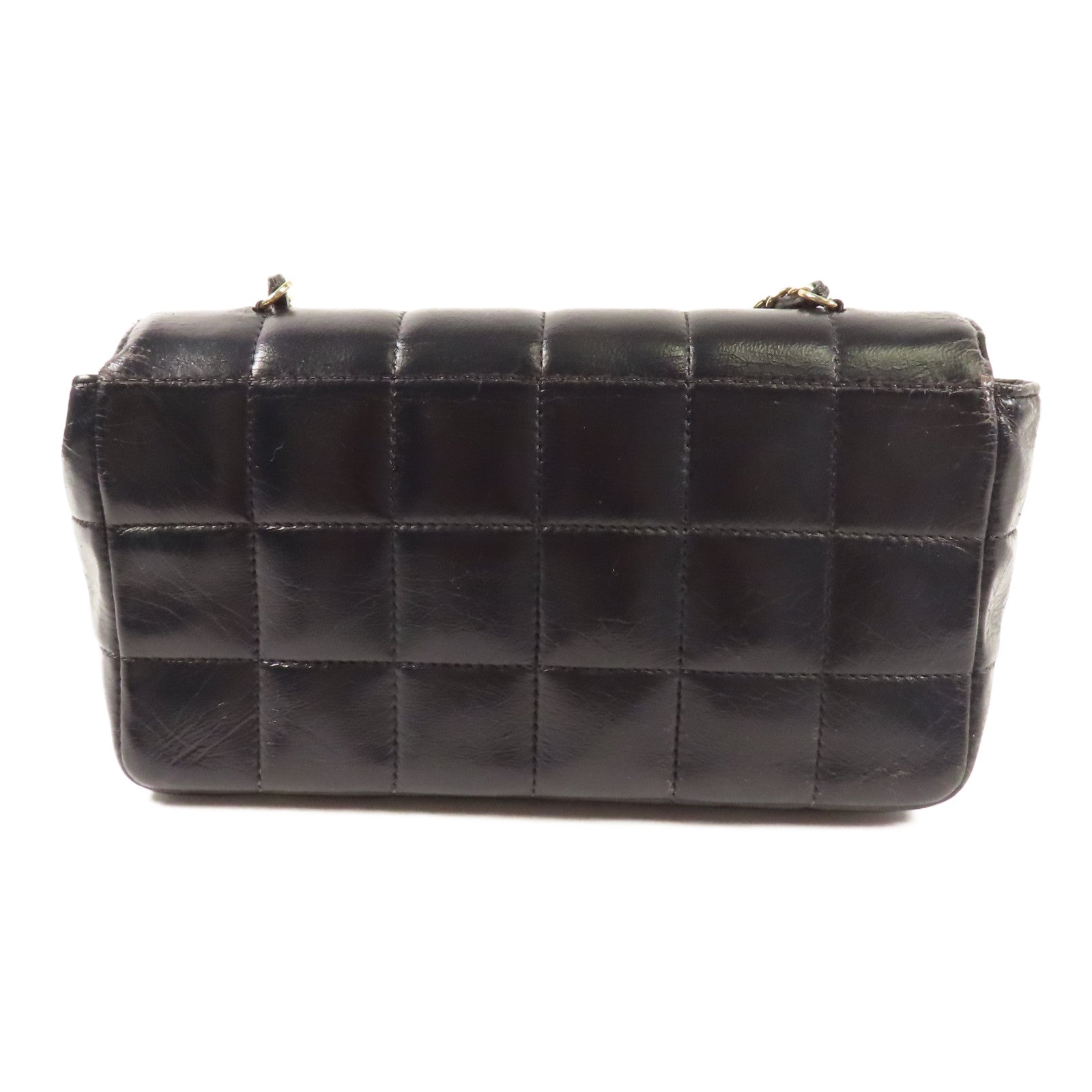 CHANEL 牛皮皮革Shoulder Bag金扣鏈帶肩背袋