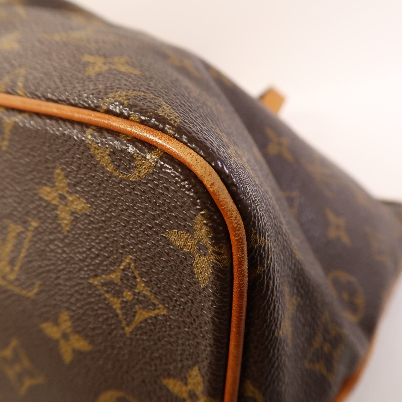 LOUIS VUITTON Monogram Palermo PM金扣手挽肩背兩用袋棕色