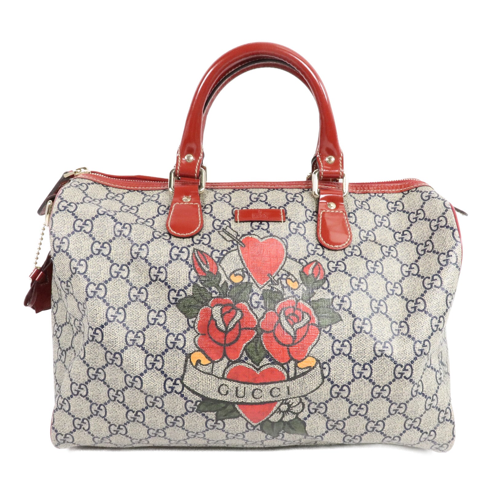 GUCCI 塗層帆布Boston Bag手挽袋