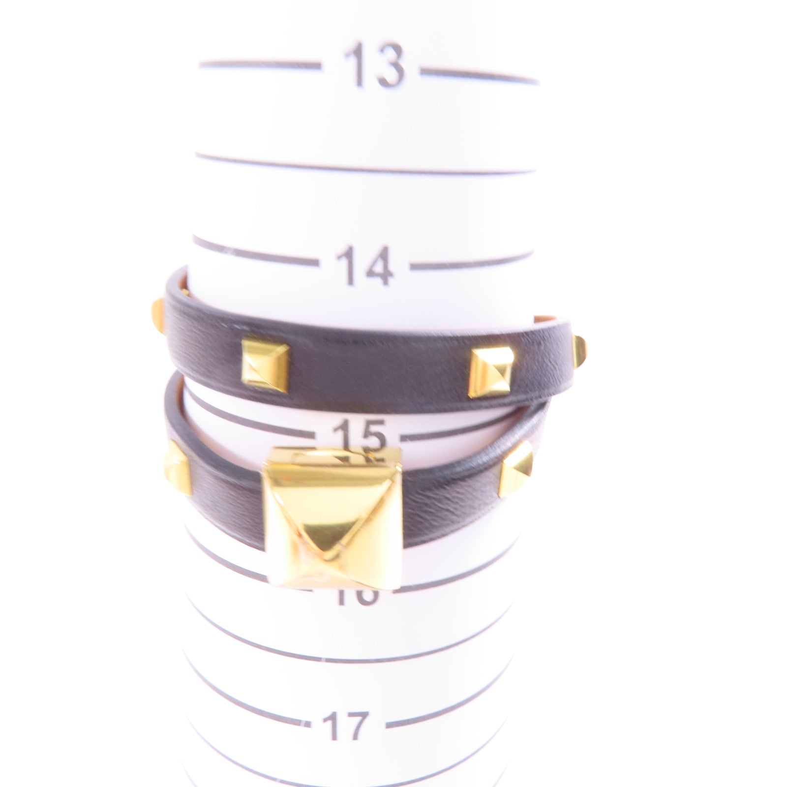 HERMES GHW Medor Infini Cloute Double Tour Bracelet Metal/Swift Leather