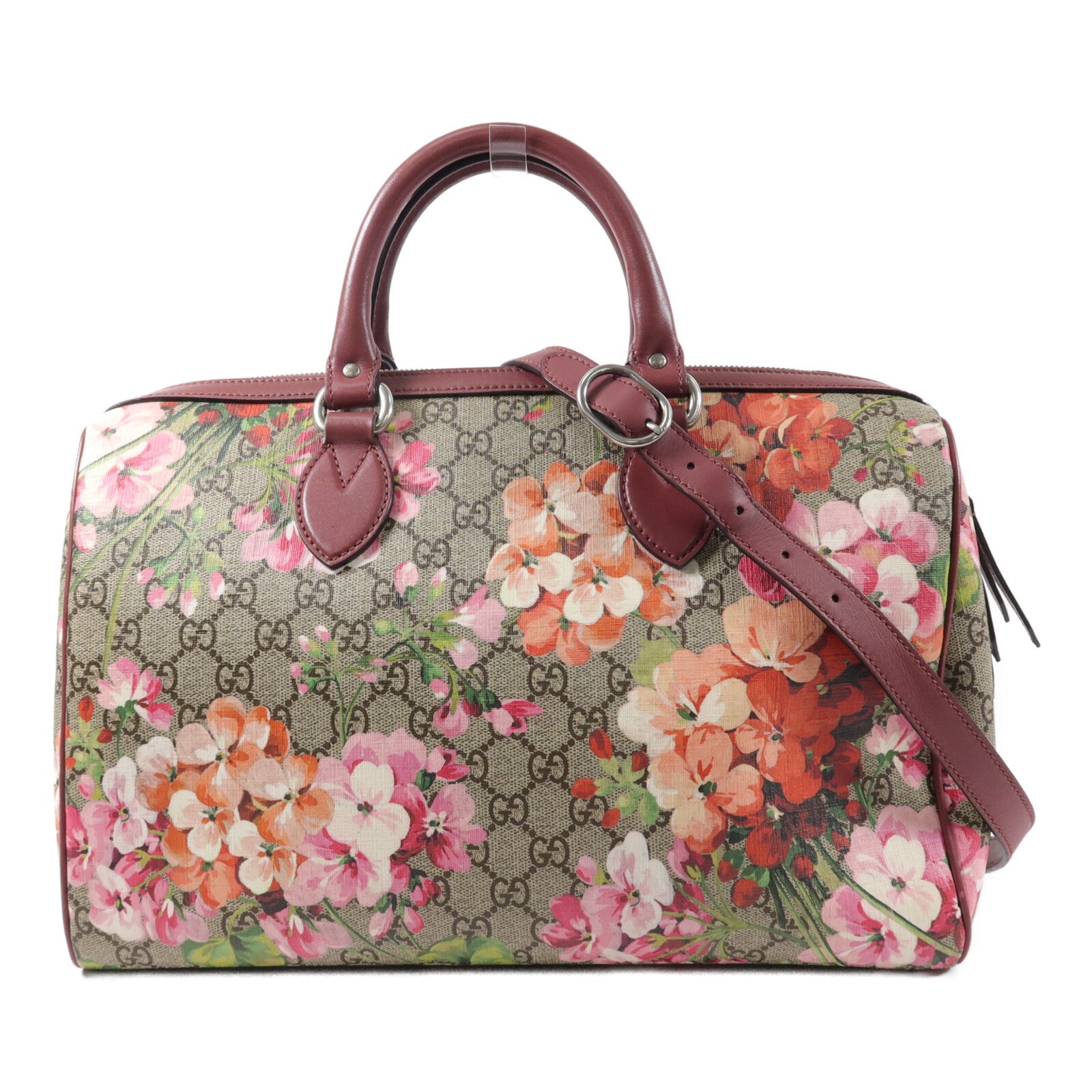 GUCCI 塗層帆布Blooms Boston波士頓包