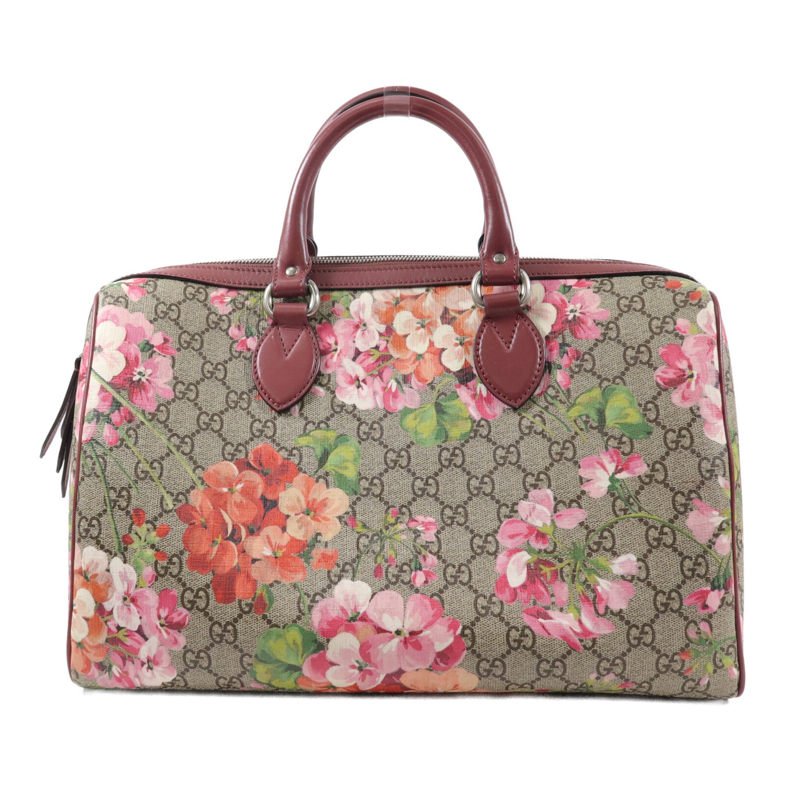 GUCCI 塗層帆布Blooms Boston波士頓包