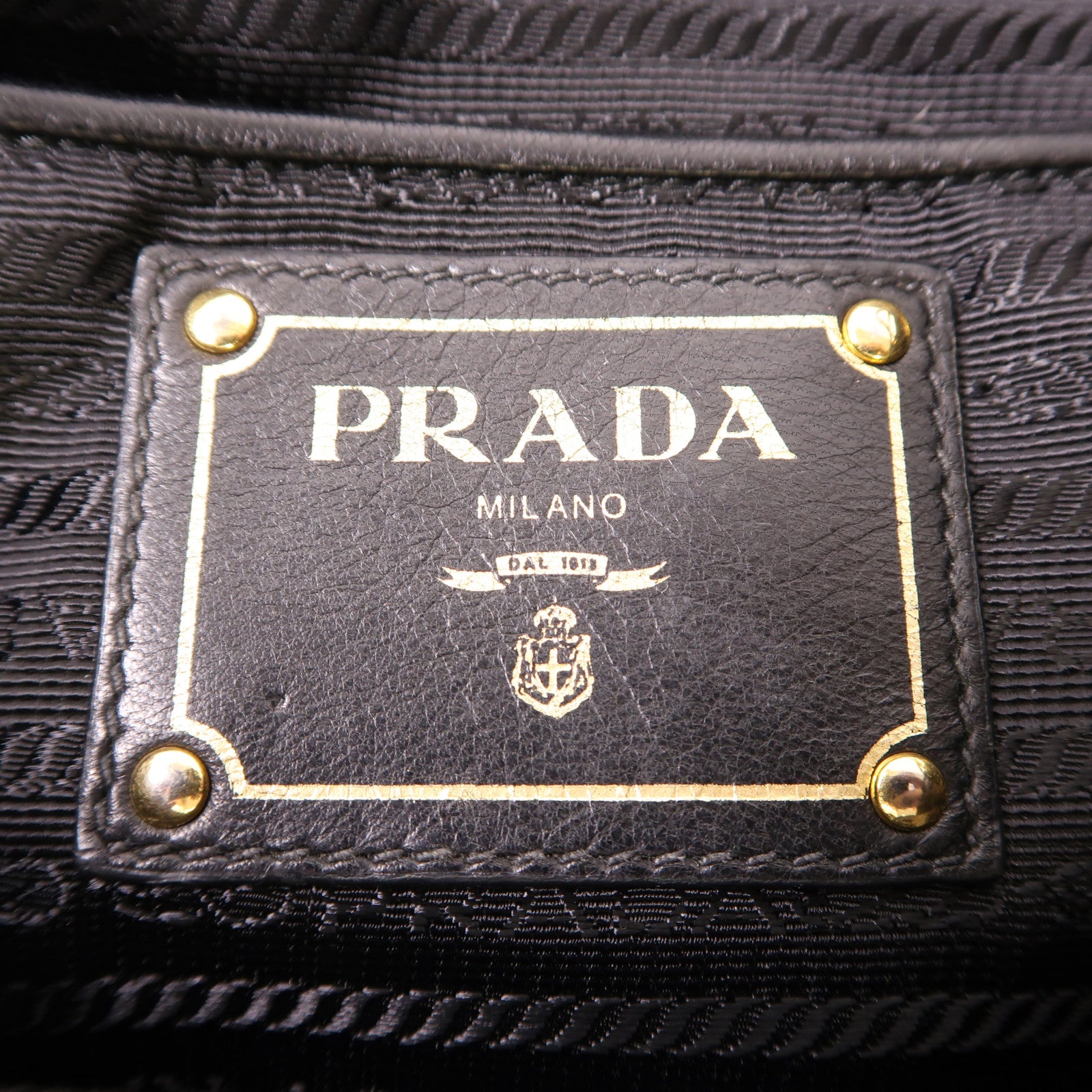 PRADA 尼龍2 Way Shoulder金扣手挽肩背兩用袋