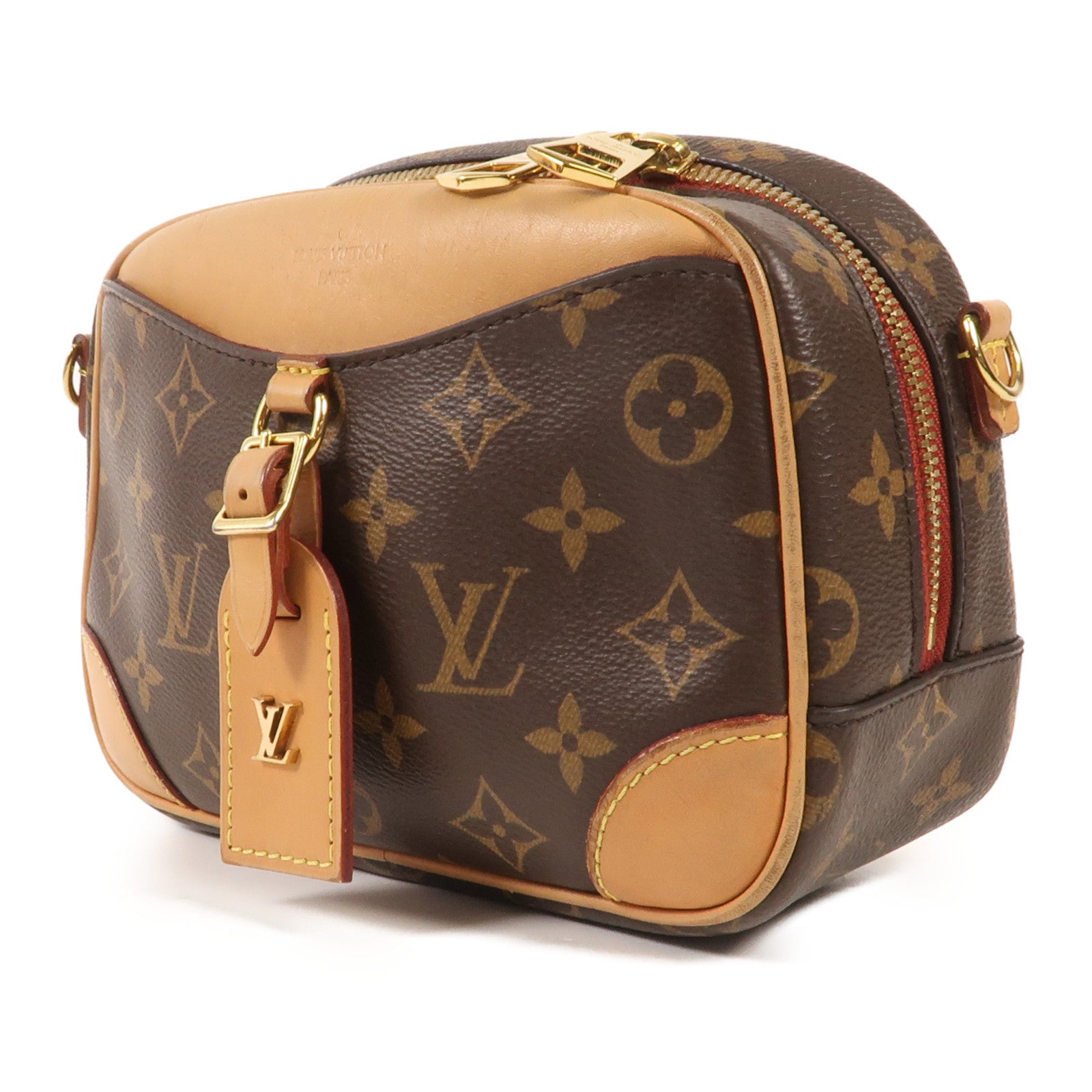 LOUIS VUITTON Monogram Deauville Mini金扣肩背袋