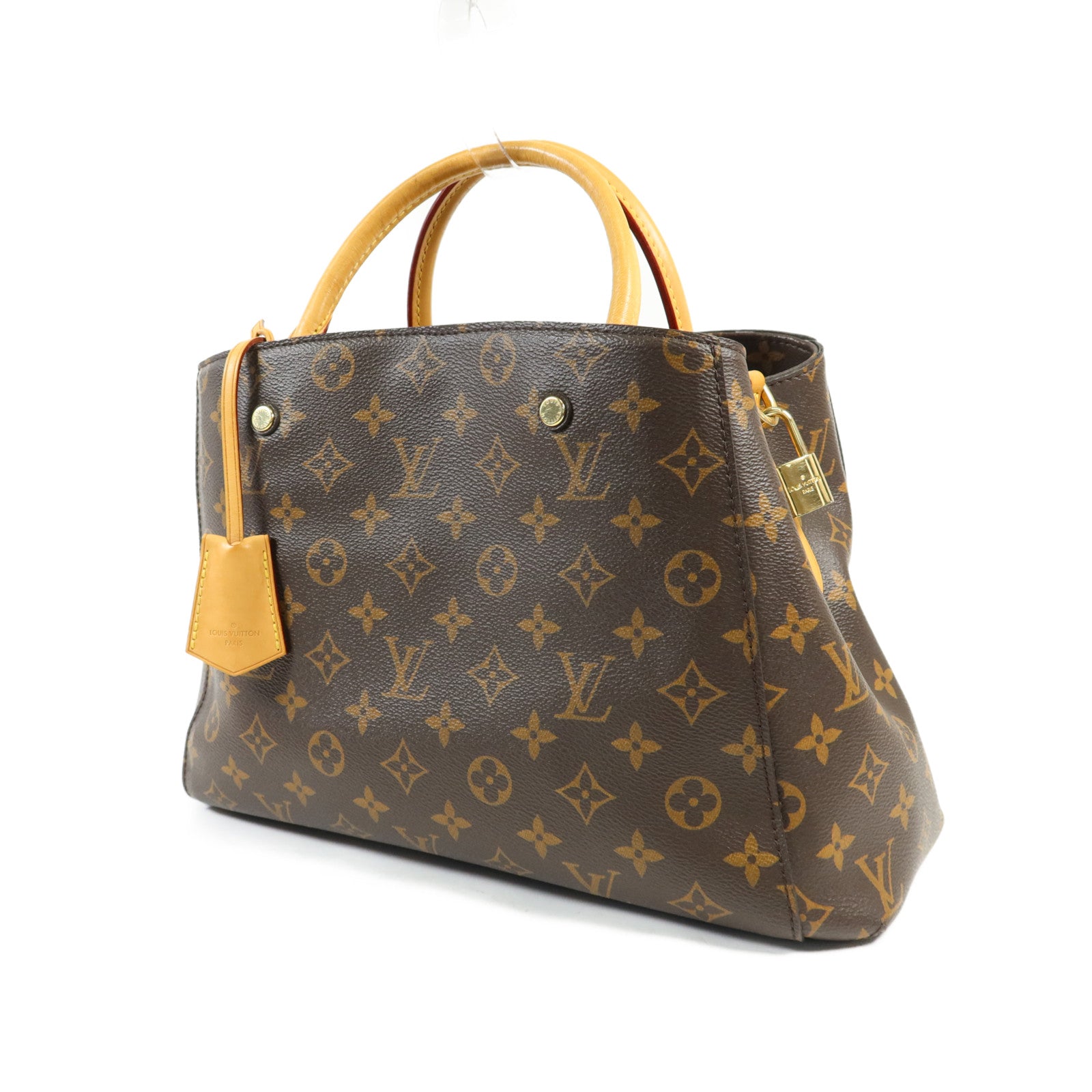 LOUIS VUITTON Monogram Montaigne MM金扣手挽肩背兩用袋