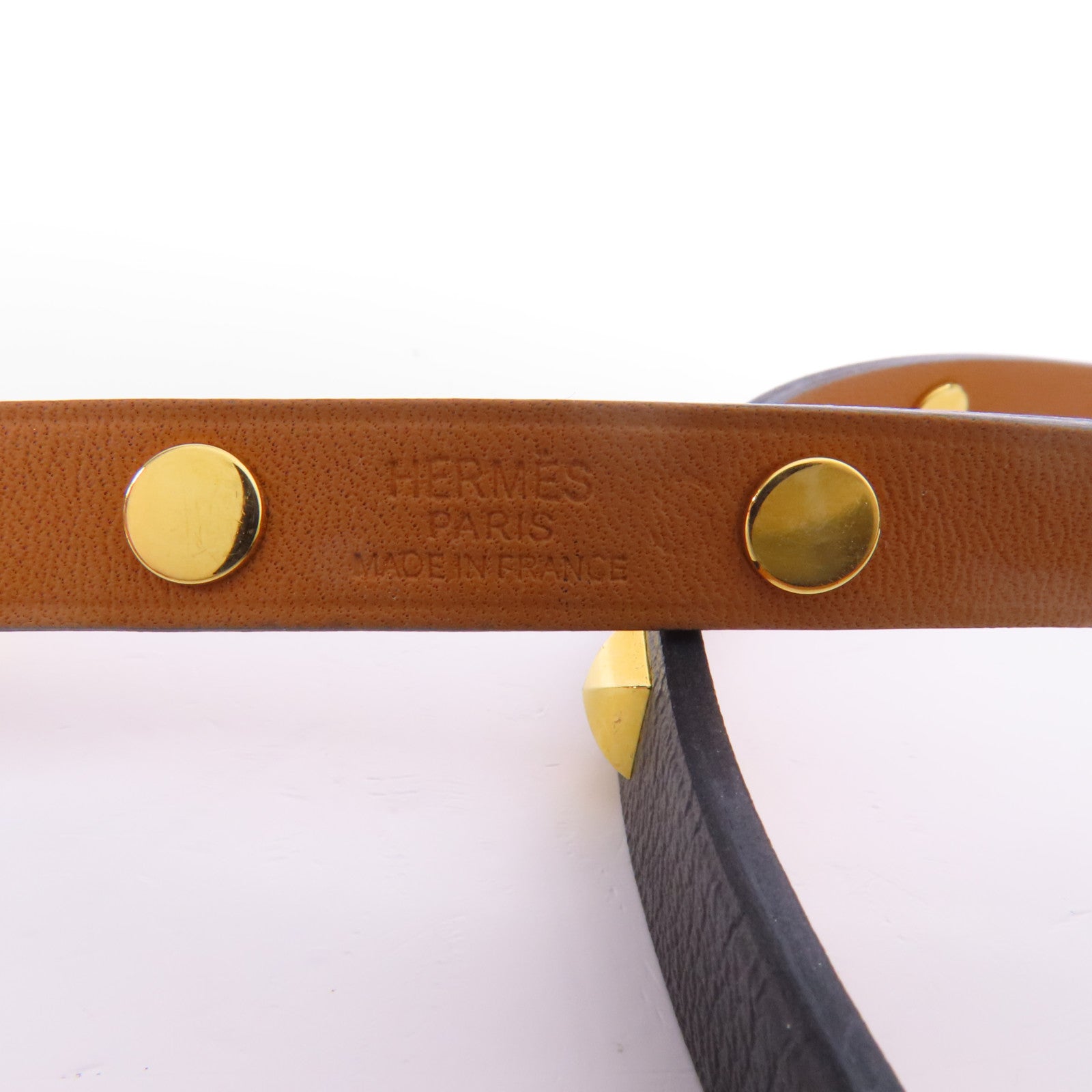 HERMES GHW Medor Infini Cloute Double Tour Bracelet Metal/Swift Leather