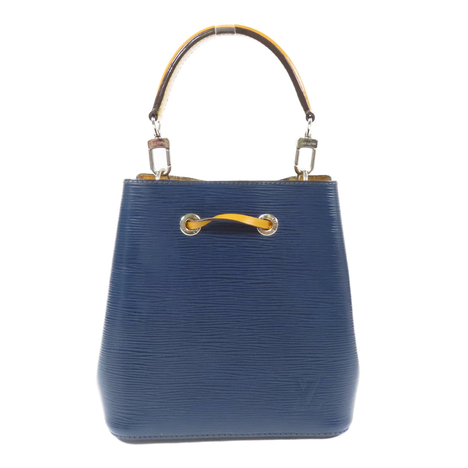 LOUIS VUITTON Epi Neo Noe BB銀扣手挽肩背兩用袋深藍色