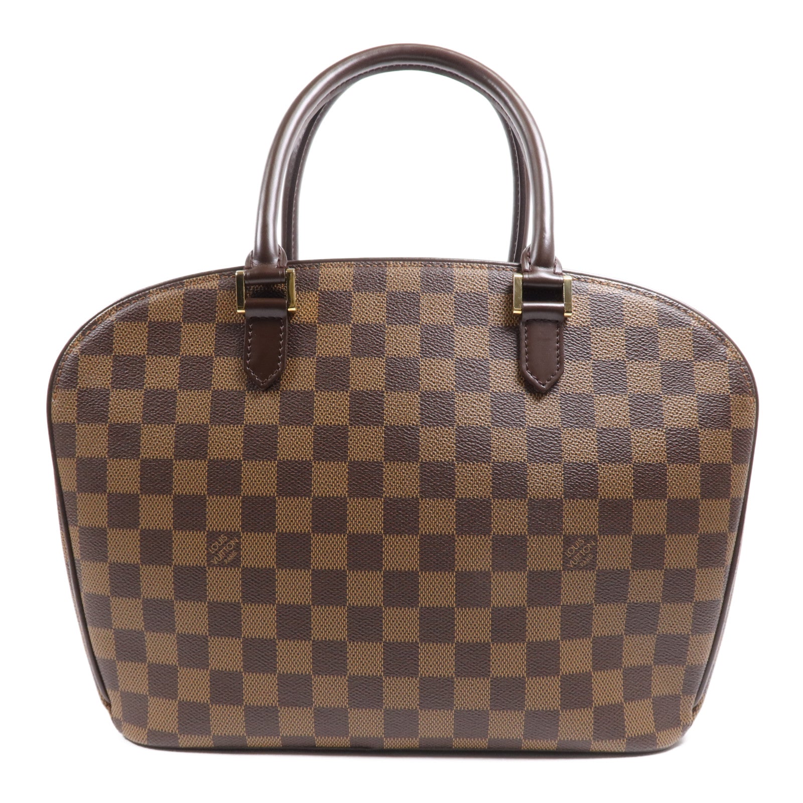 LOUIS VUITTON Damier Sarria Horizontal金扣手挽袋