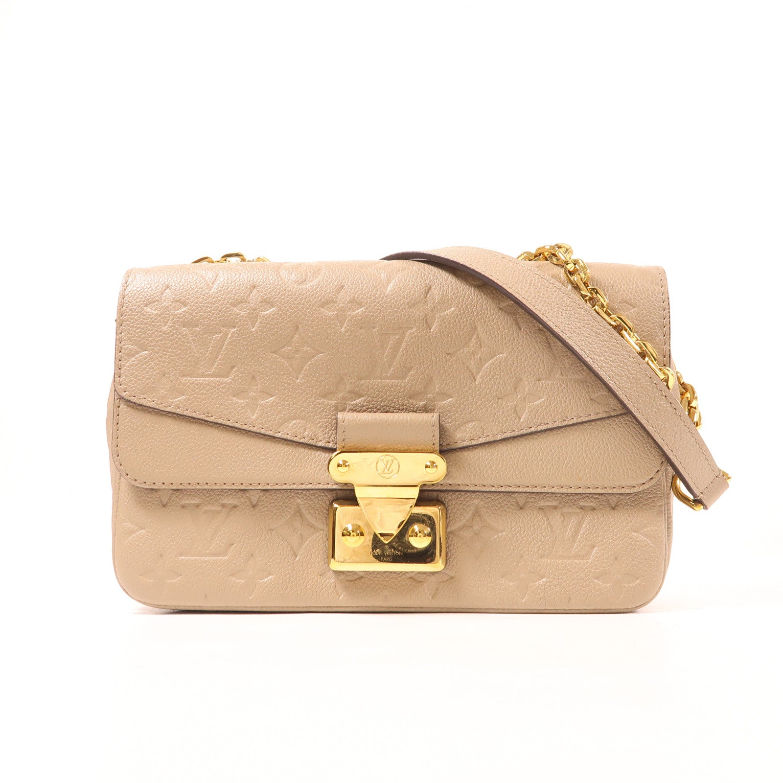 LOUIS VUITTON LV GHW Marceau Shoulder Bag M46199 Momogram Empreinte Dove Gray