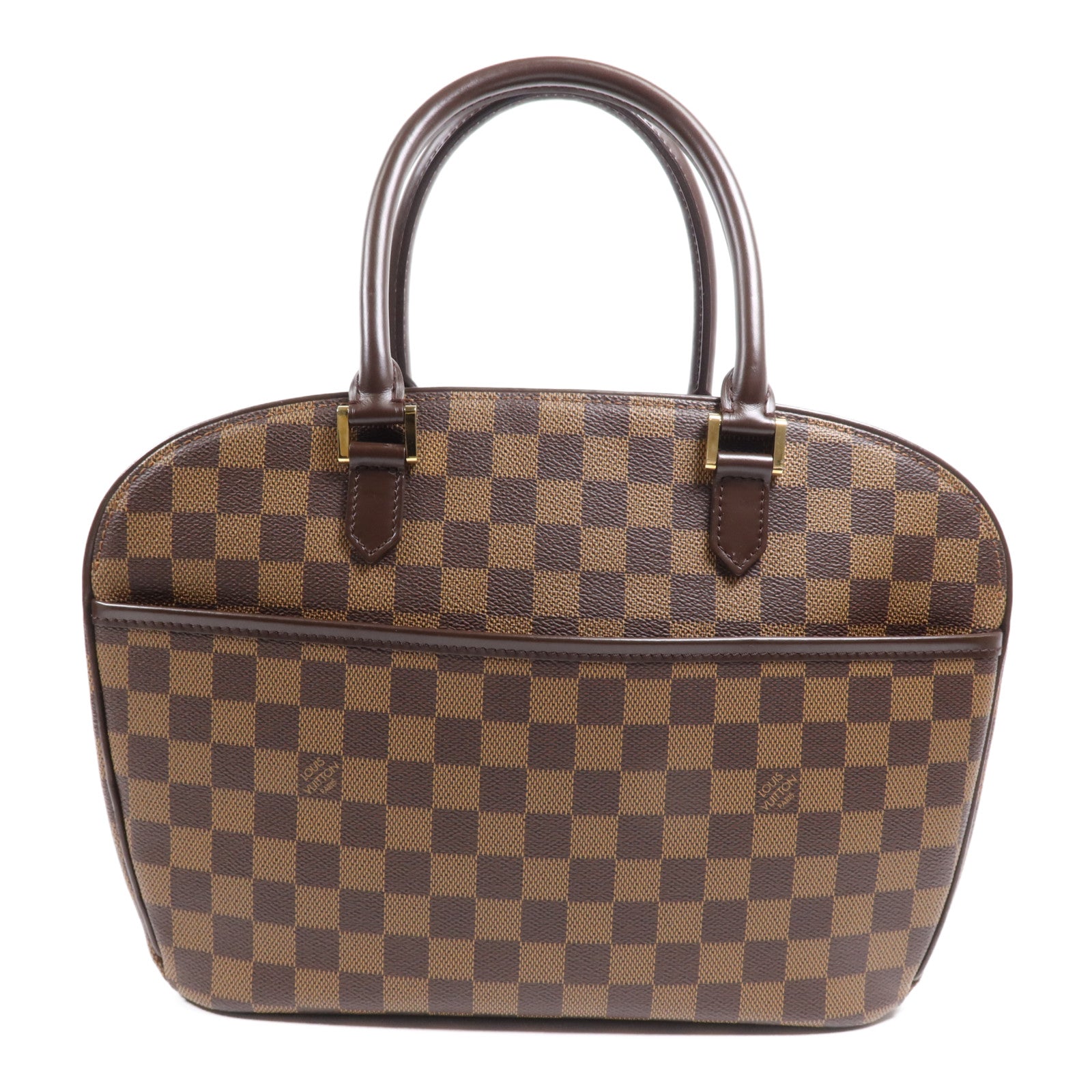LOUIS VUITTON Damier Sarria Horizontal金扣手挽袋