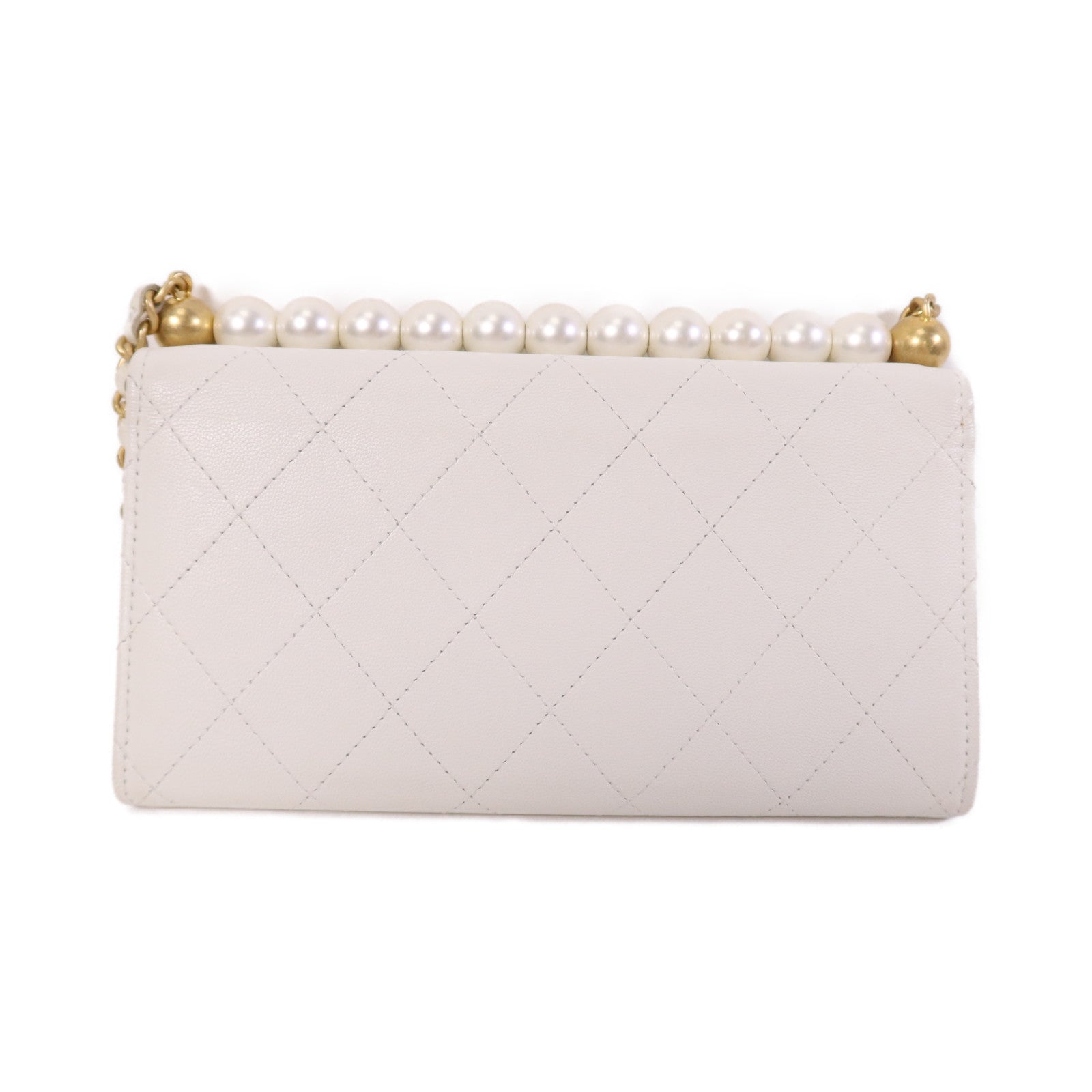 CHANEL 羊皮皮革WOC Wallet On Chain金扣鏈帶肩背袋