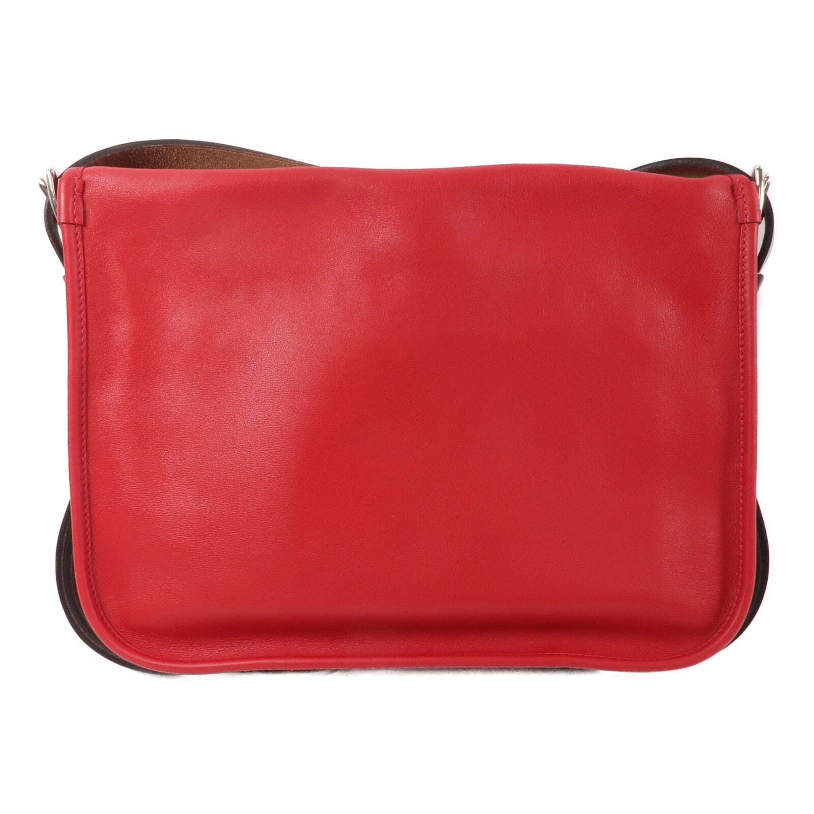 HERMES Swift皮革Brada 30肩背袋Rouge Tomate