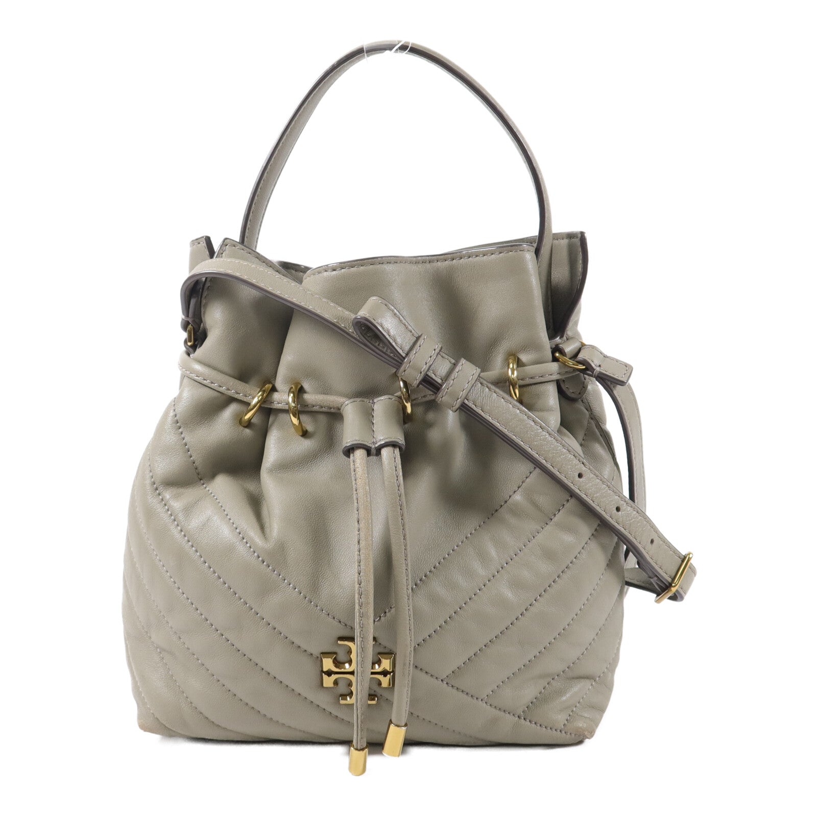 Tory Burch 羊皮皮革Kira Chevron Bucket手挽肩背兩用袋