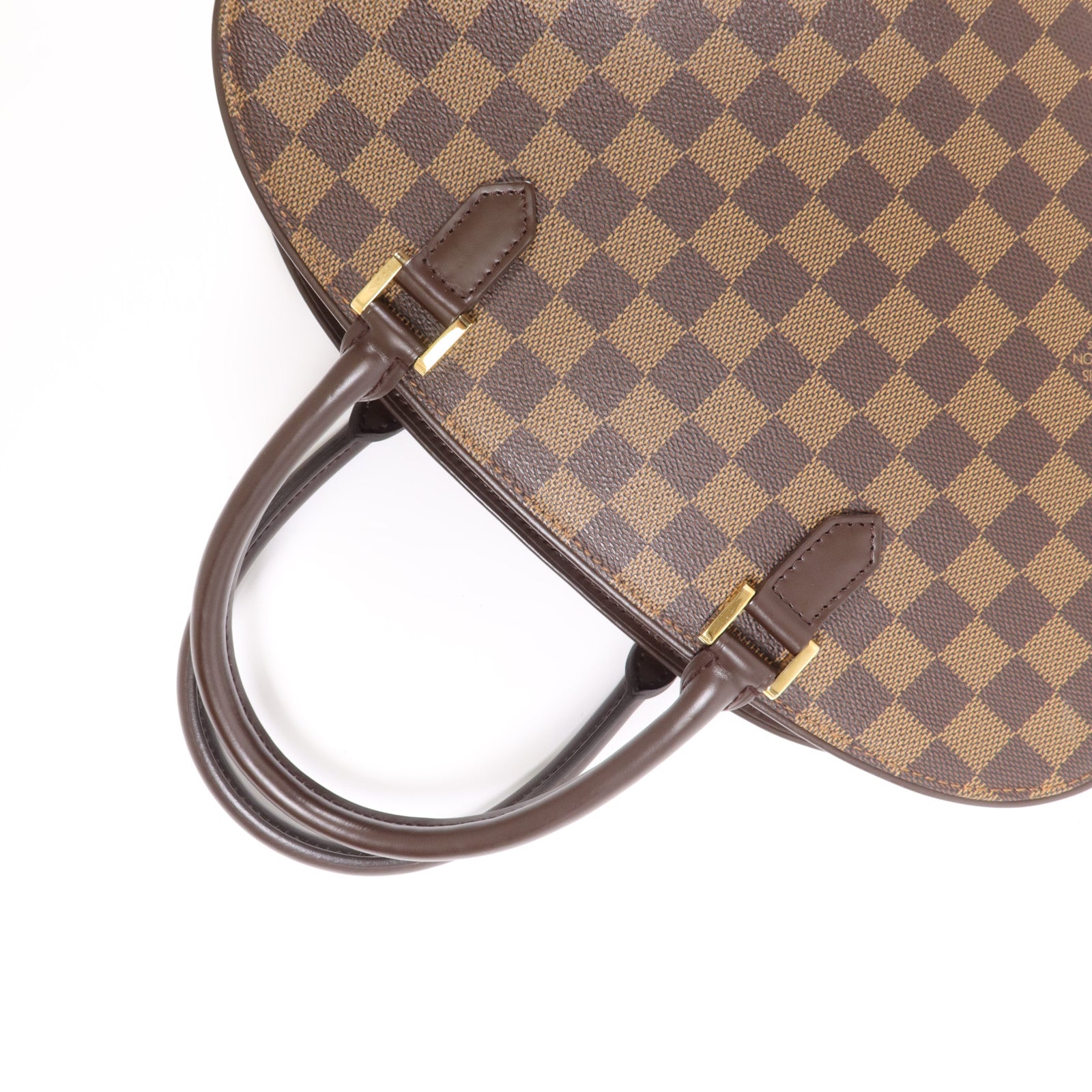 LOUIS VUITTON Damier Sarria Horizontal金扣手挽袋