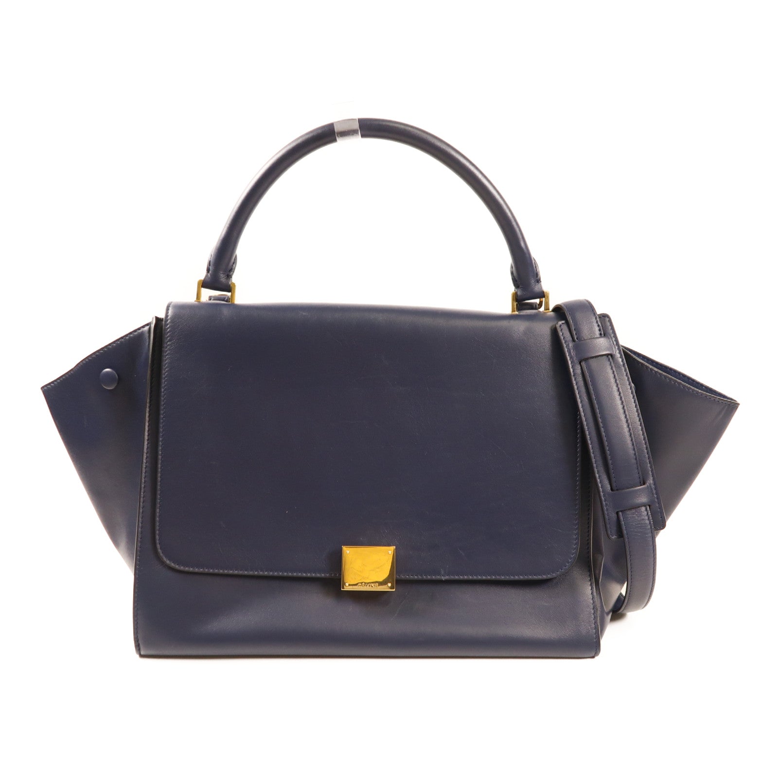 CELINE 牛皮皮革Trapeze金扣手挽肩背兩用袋