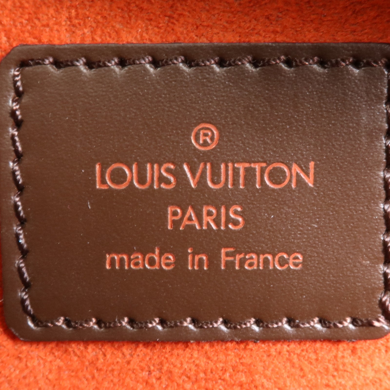 LOUIS VUITTON Damier Sarria Horizontal金扣手挽袋